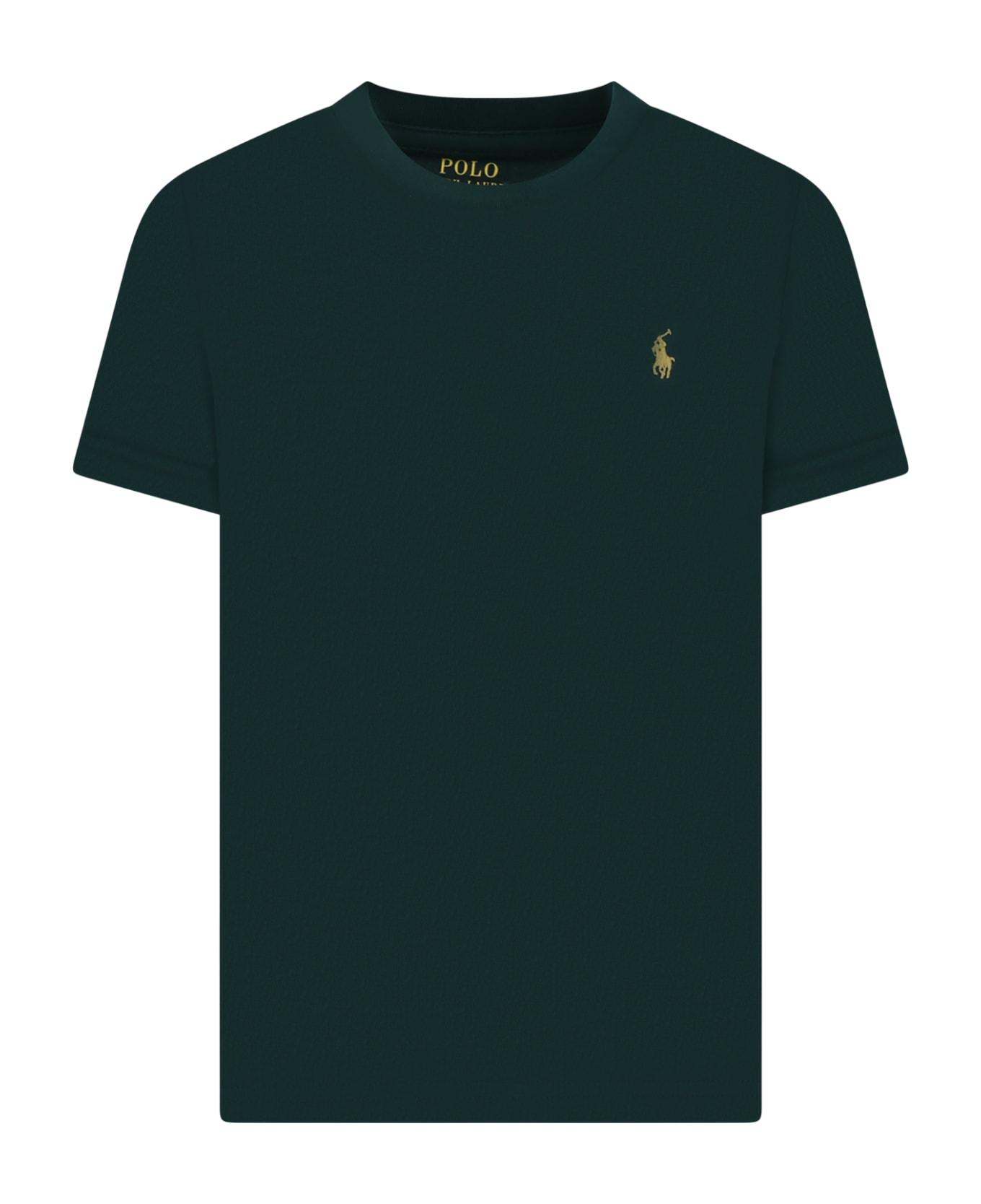 Ralph Lauren Green T-shirt For Boy With Logo - Green
