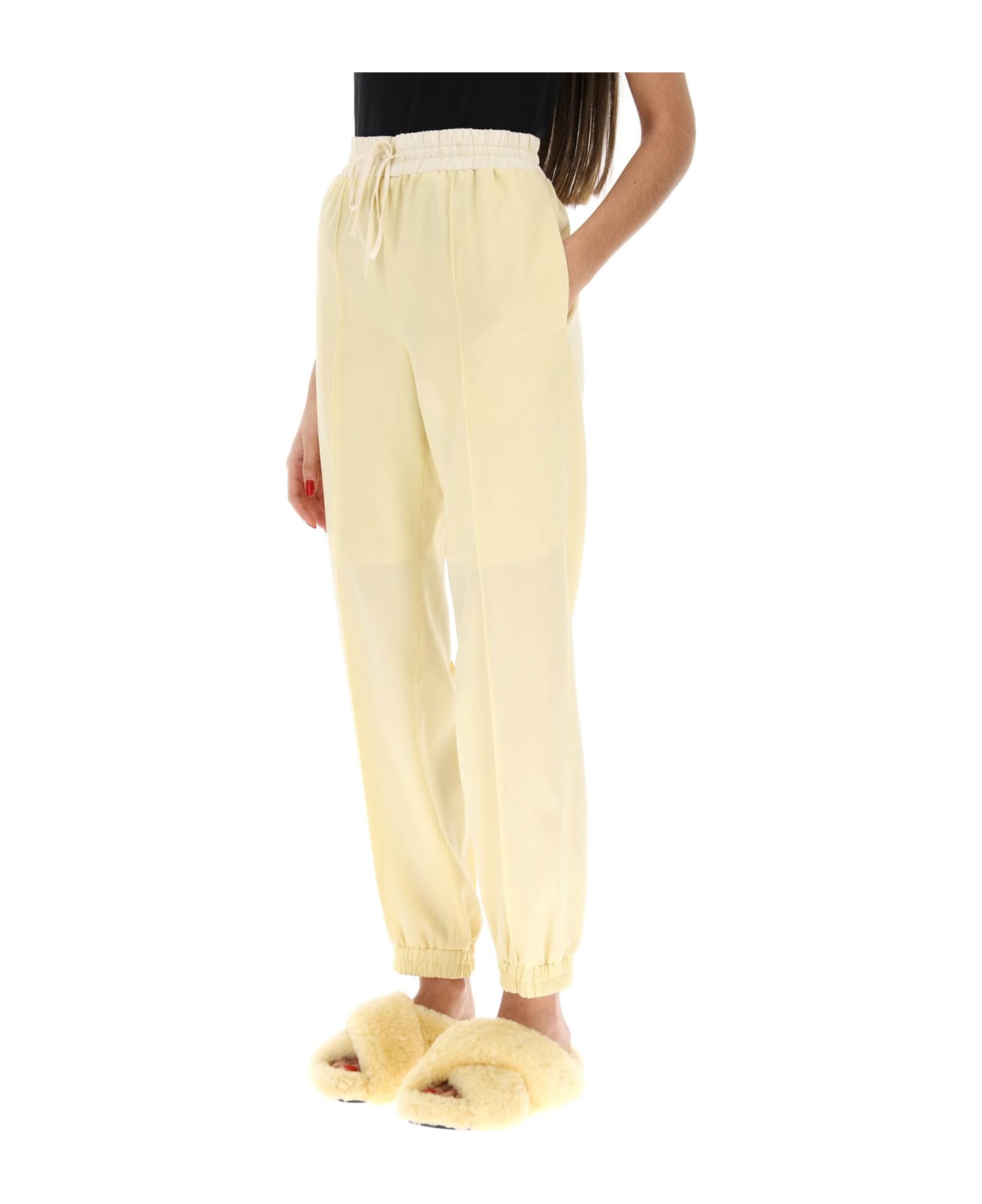 Jil Sander Virgin Wool Jogger Pants - BUTTER (Yellow)