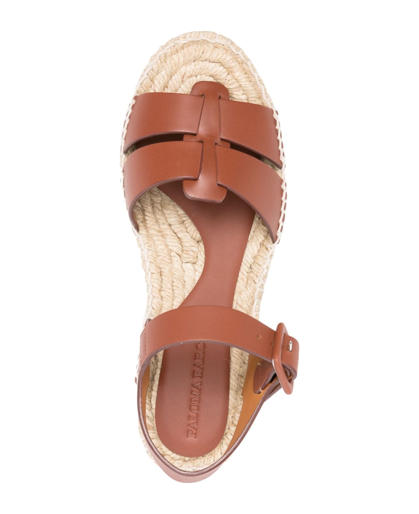 Paloma Barceló Brown Rosy Leather Sandals - Brown