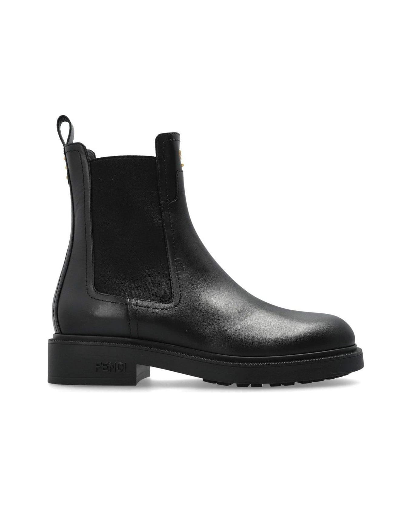 Fendi Filo Biker Ankle Boots - Black