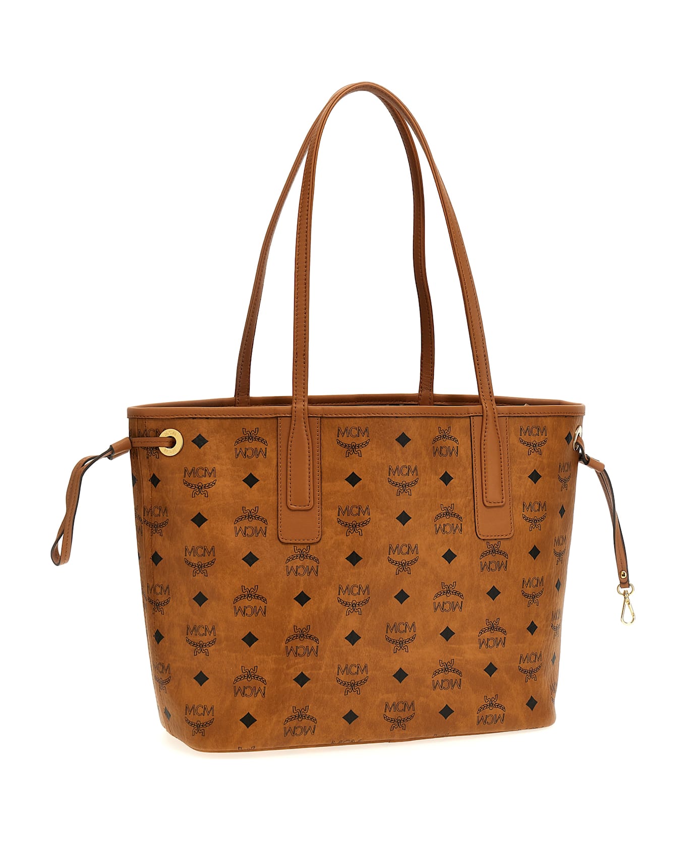 MCM 'liz' Small Reversible Shopping Bag - Brown