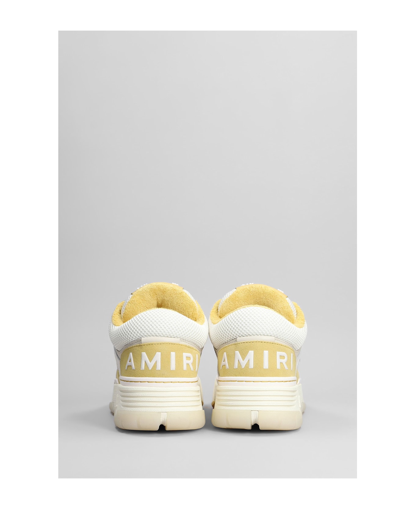 AMIRI Ma1 Sneakers In Beige Leather And Fabric - beige