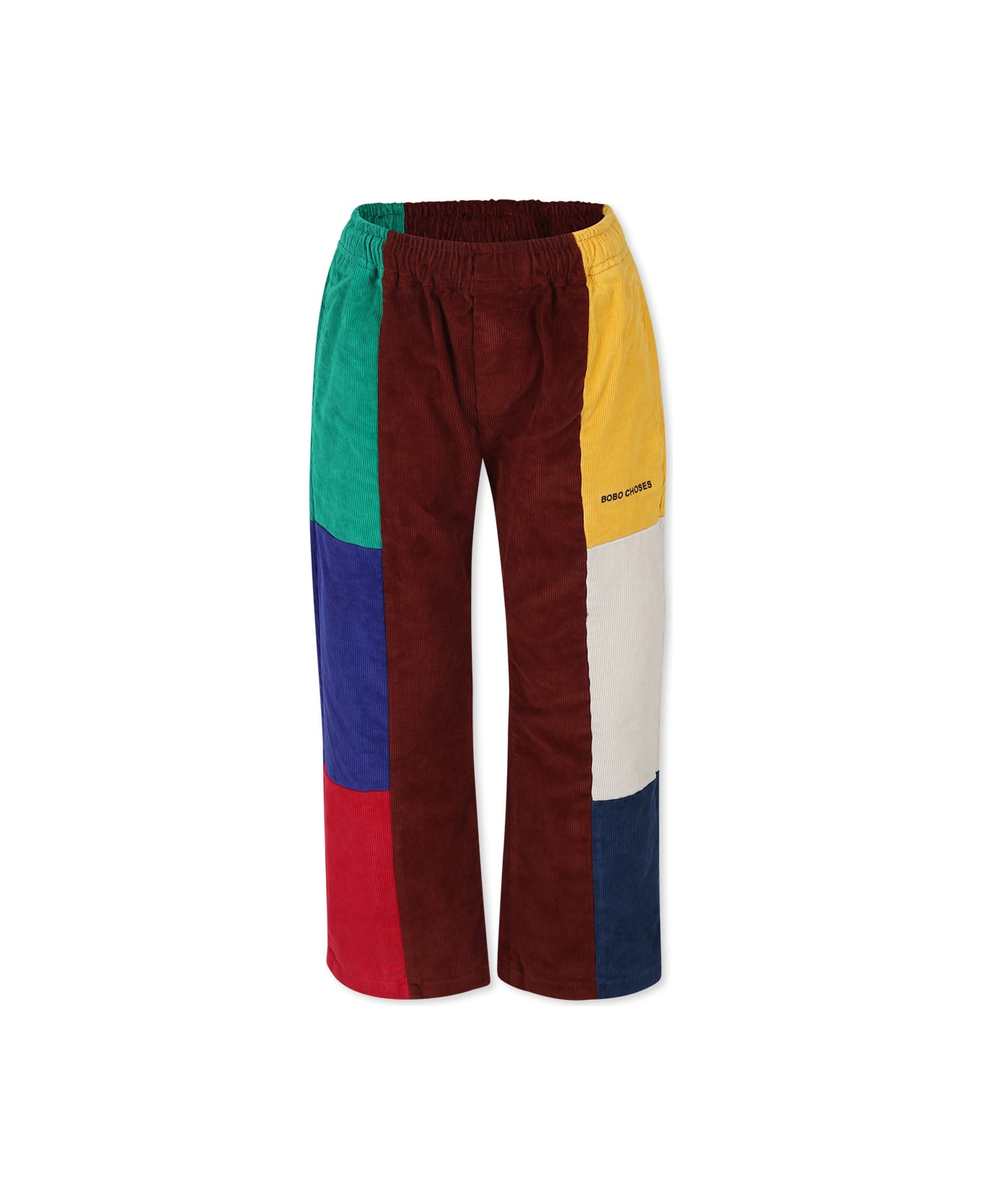 Bobo Choses Brown Trousers For Kids With Logo - Multicolor