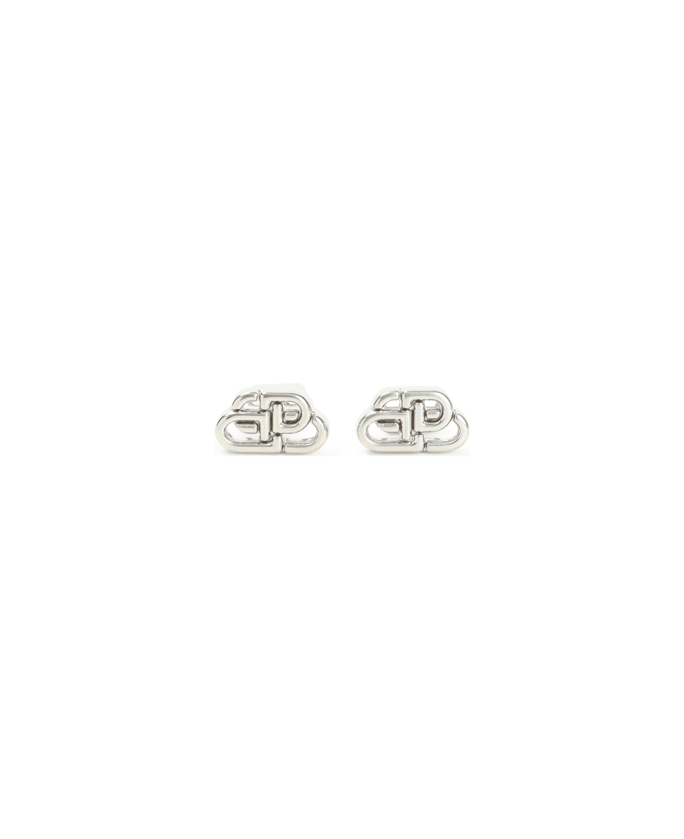 Balenciaga Bb Studded Xs Earrings - Silver