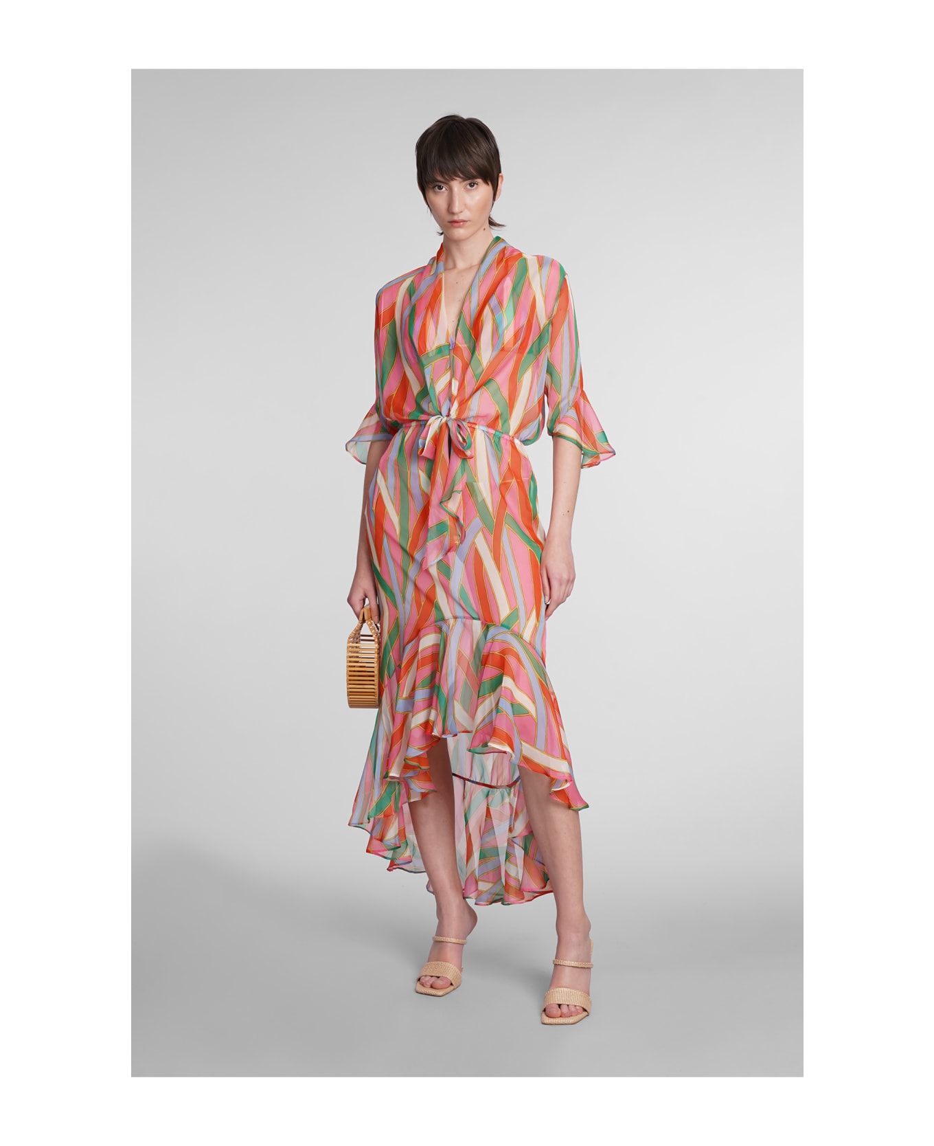 Cult Gaia Delira Dress In Multicolor Polyester - multicolor ワンピース＆ドレス
