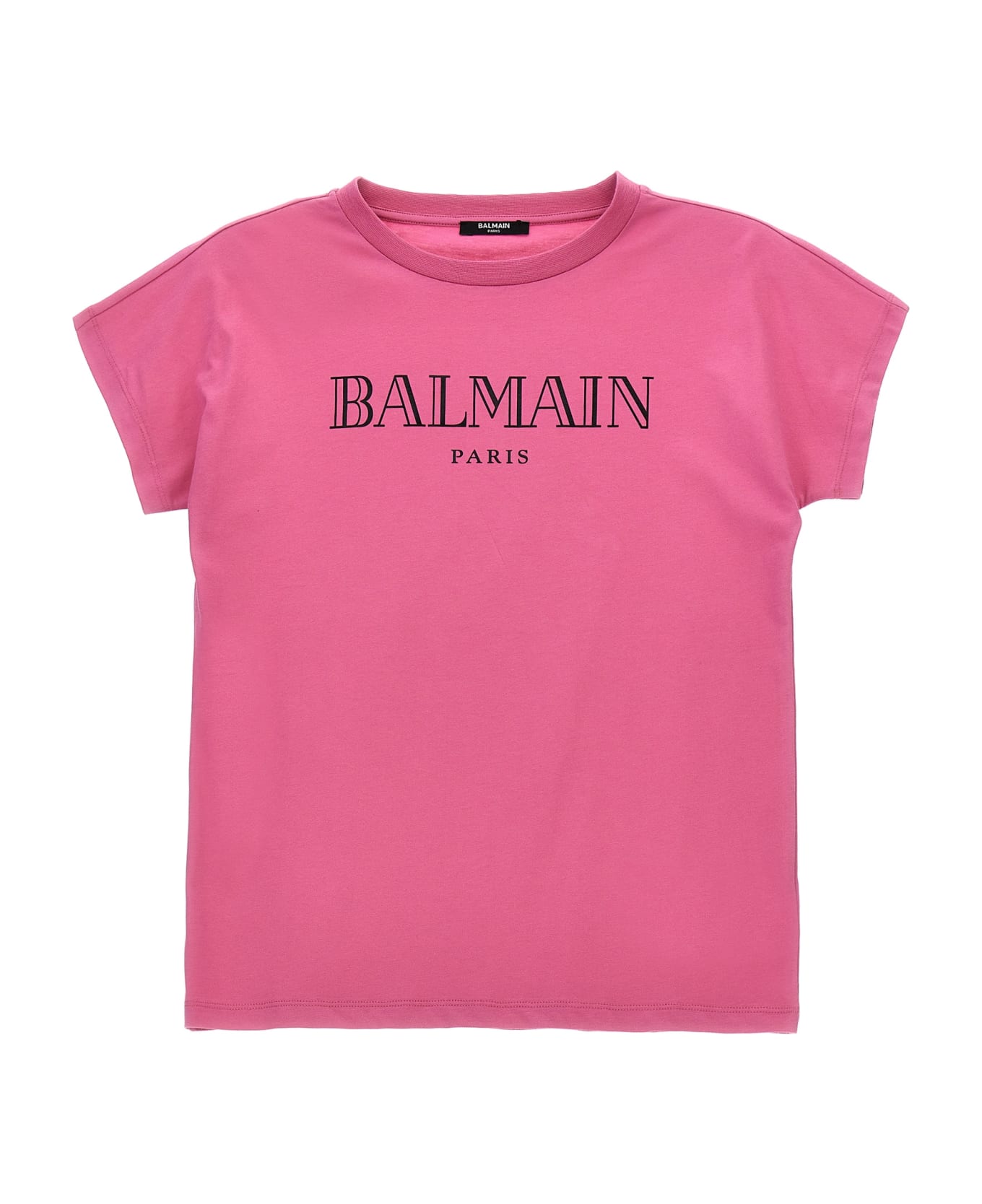 Balmain Logo Print T-shirt - Fuchsia