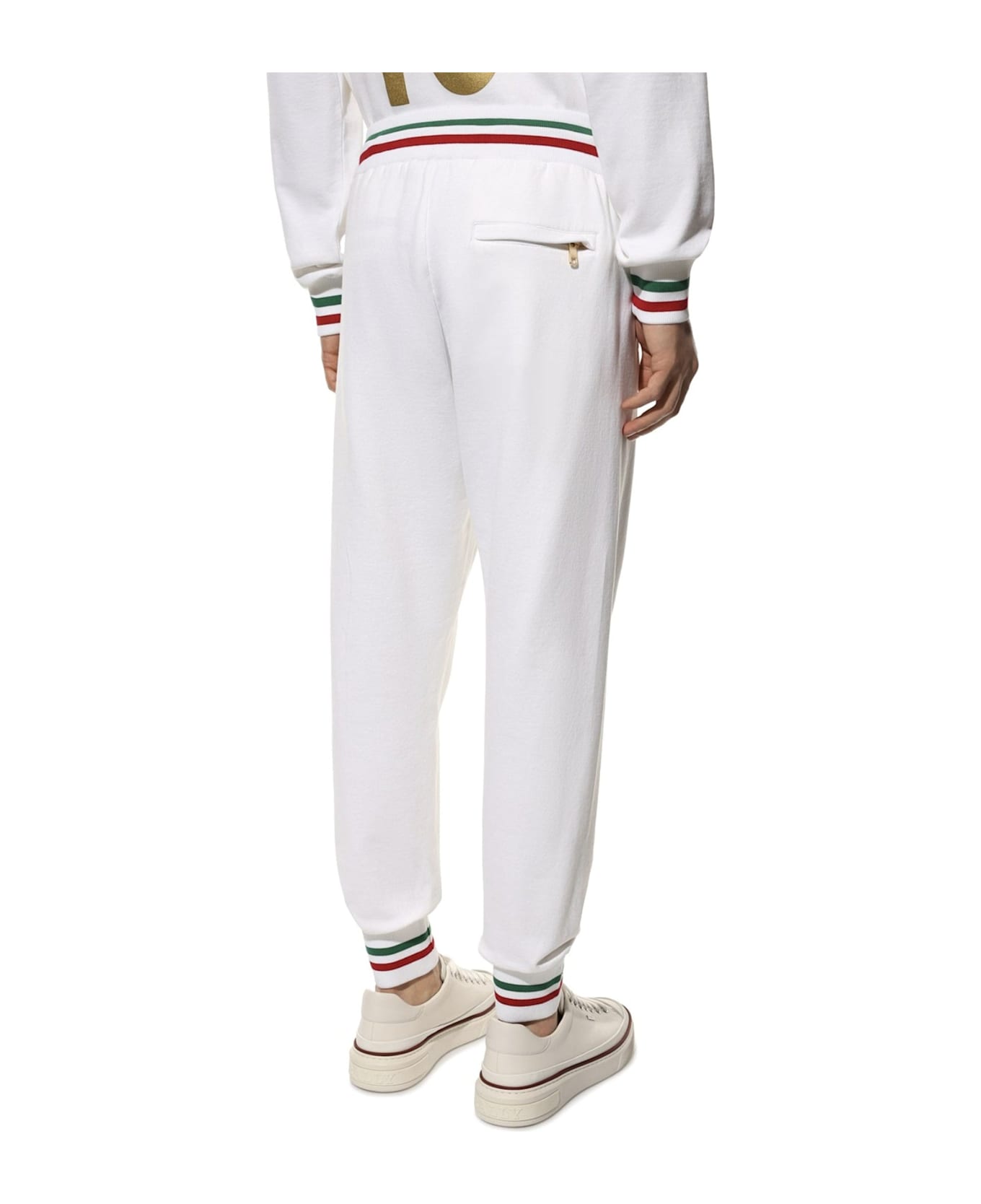 Dolce 
Gabbana Logo Sweatpants - White