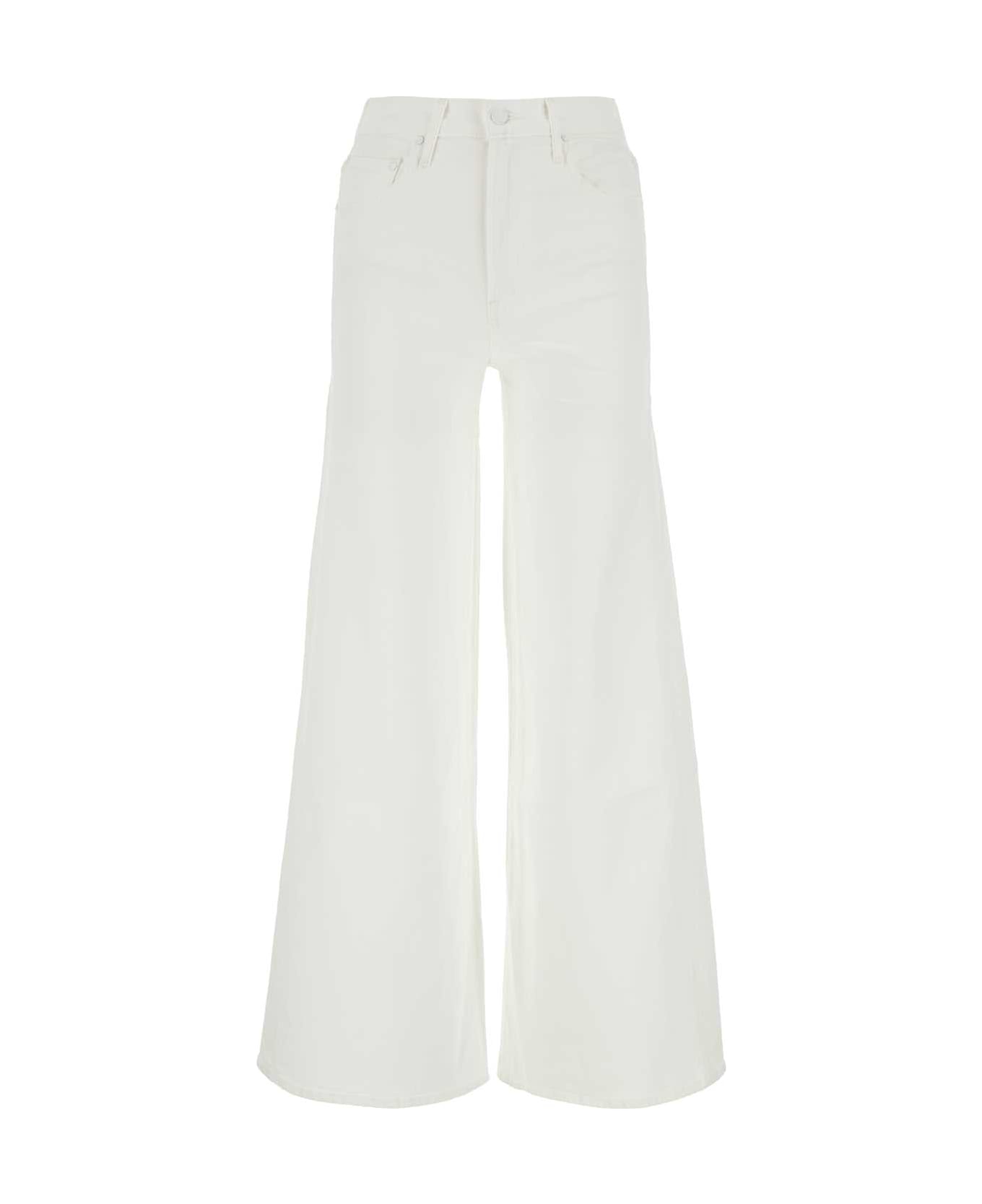 Mother White Stretch Denim Wide-leg Jeans - THEUNDERCOVER ボトムス