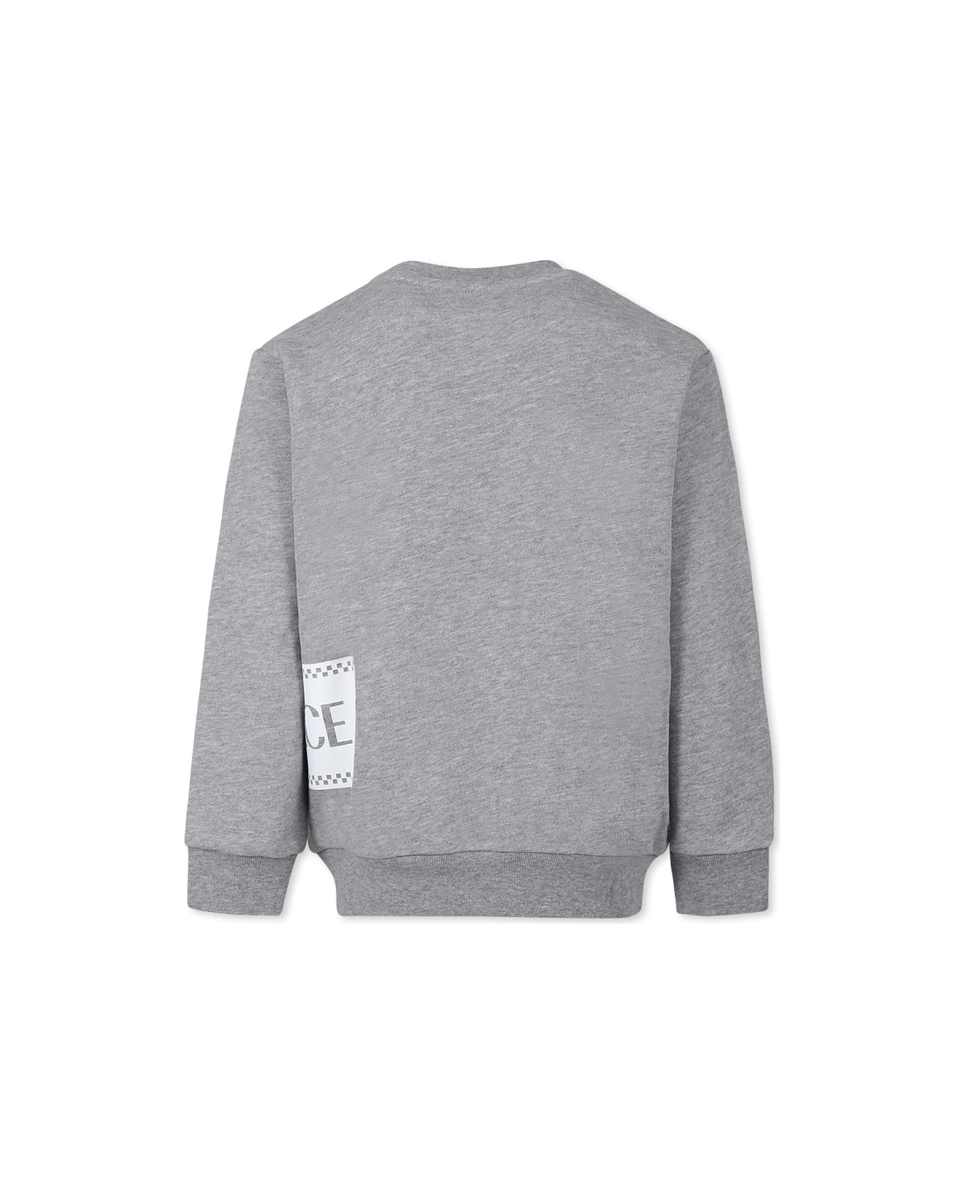 Versace Grey Sweatshirt For Kids With Logo - Grey