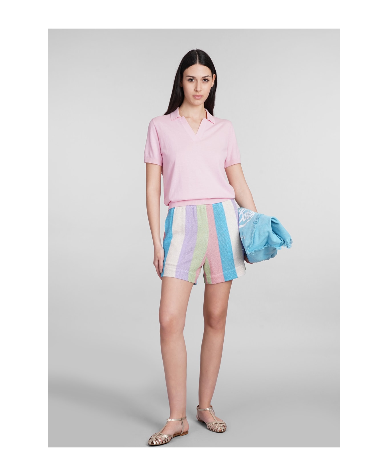 MC2 Saint Barth Meave Shorts In Multicolor Viscose - multicolor ショートパンツ