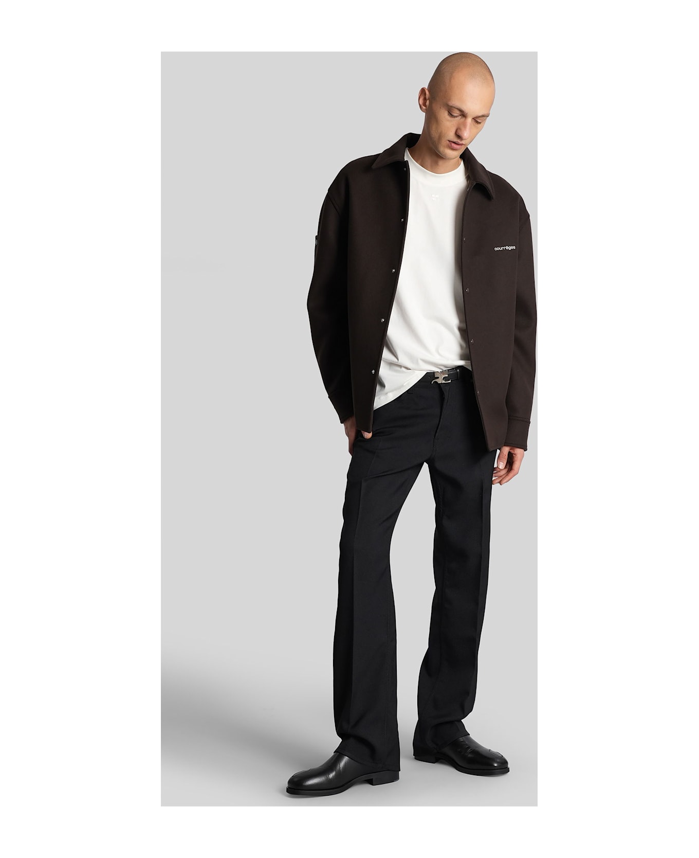 Courrèges T-shirt In White Cotton - white