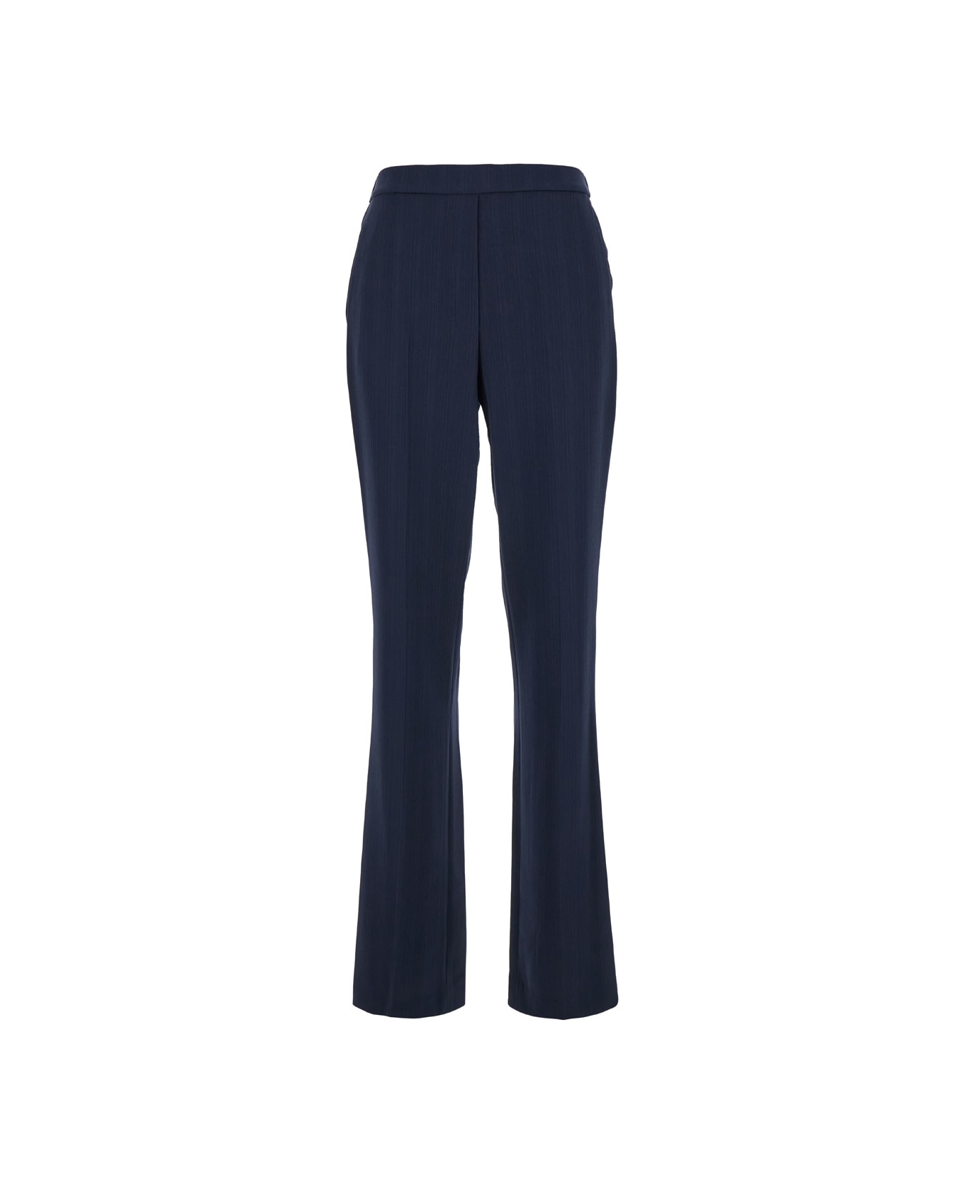 Theory Blue Flared Pants In Cady Woman - Blue
