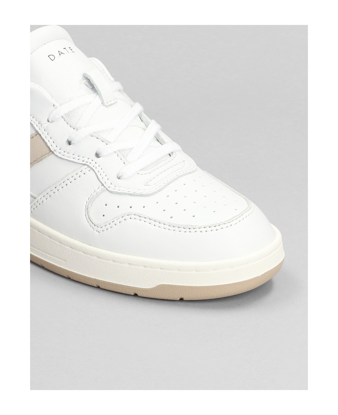 D.A.T.E. Court 2.0 Sneakers In White Leather D.A.T.E.