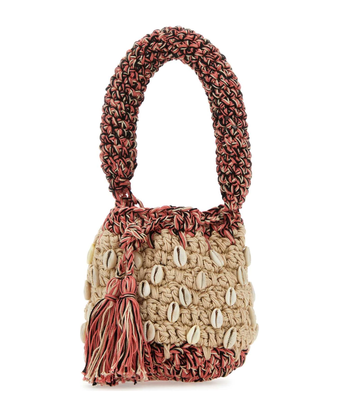Alanui Multicolor Crochet Mini Seashell Handbag - 8401 トートバッグ