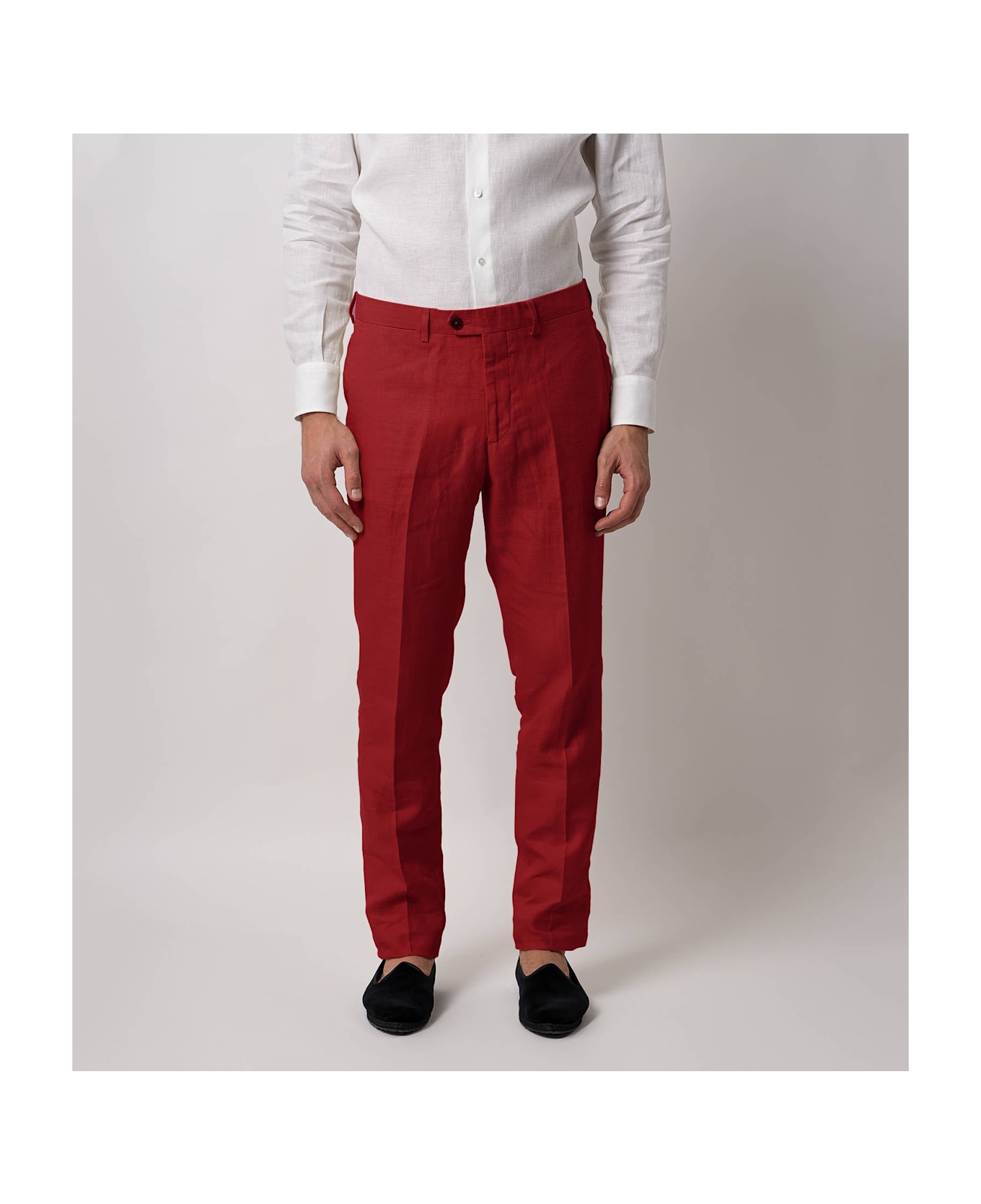 Larusmiani Levante Trousers Pants - Red