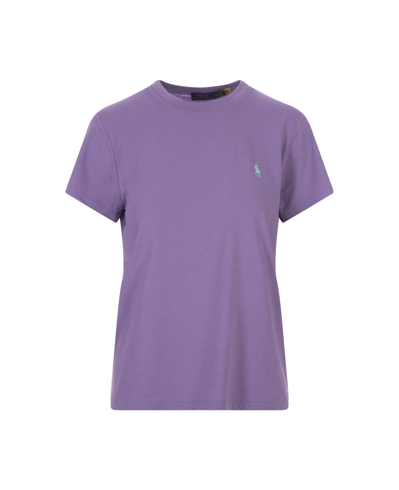 Ralph Lauren Purple T-shirt With Contrasting Pony - Wisteria Tシャツ