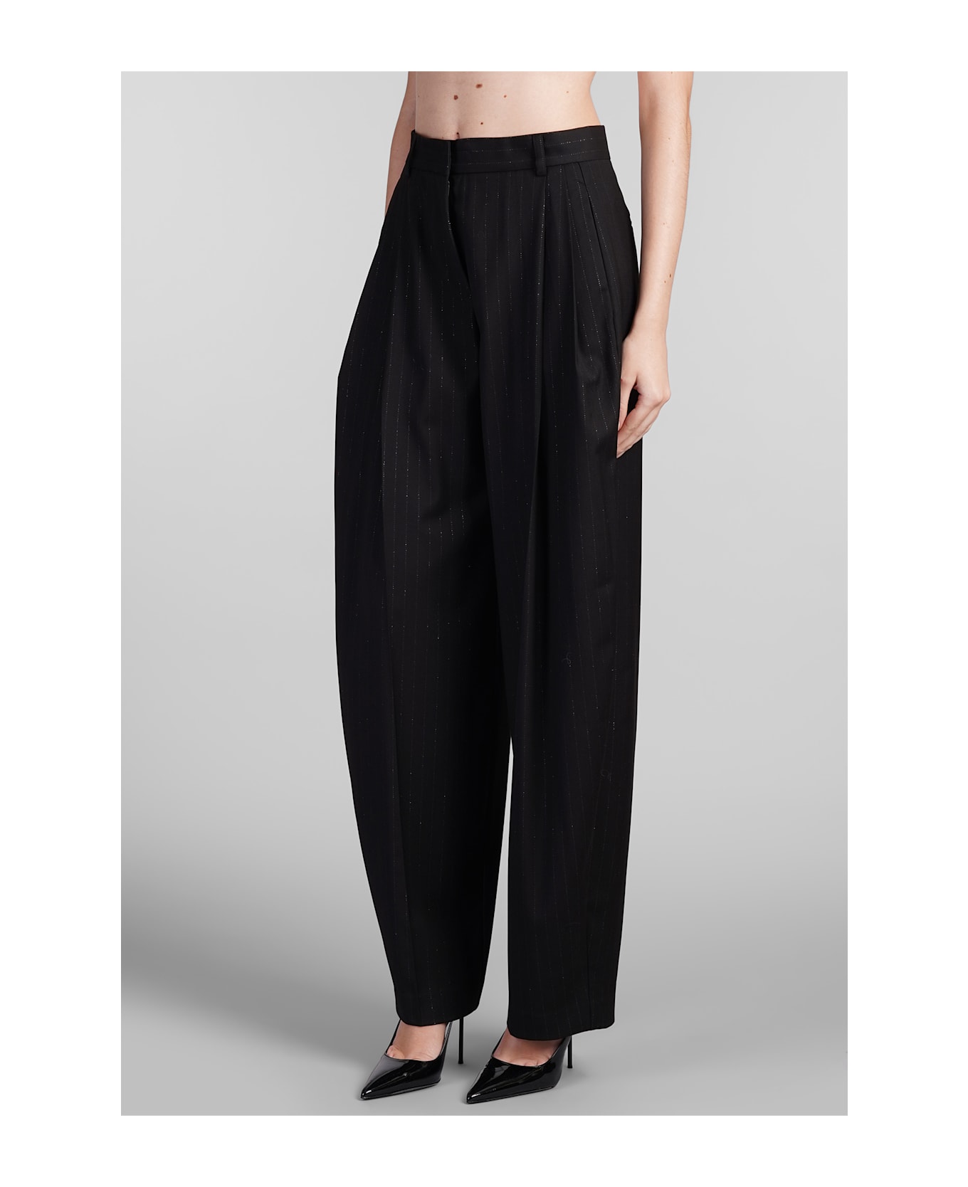 The Andamane Tracy Pants In Black Polyester - black