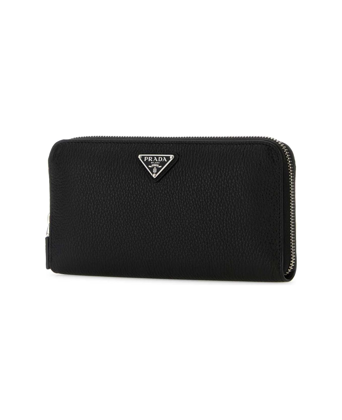 Prada Black Leather Wallet - NERO