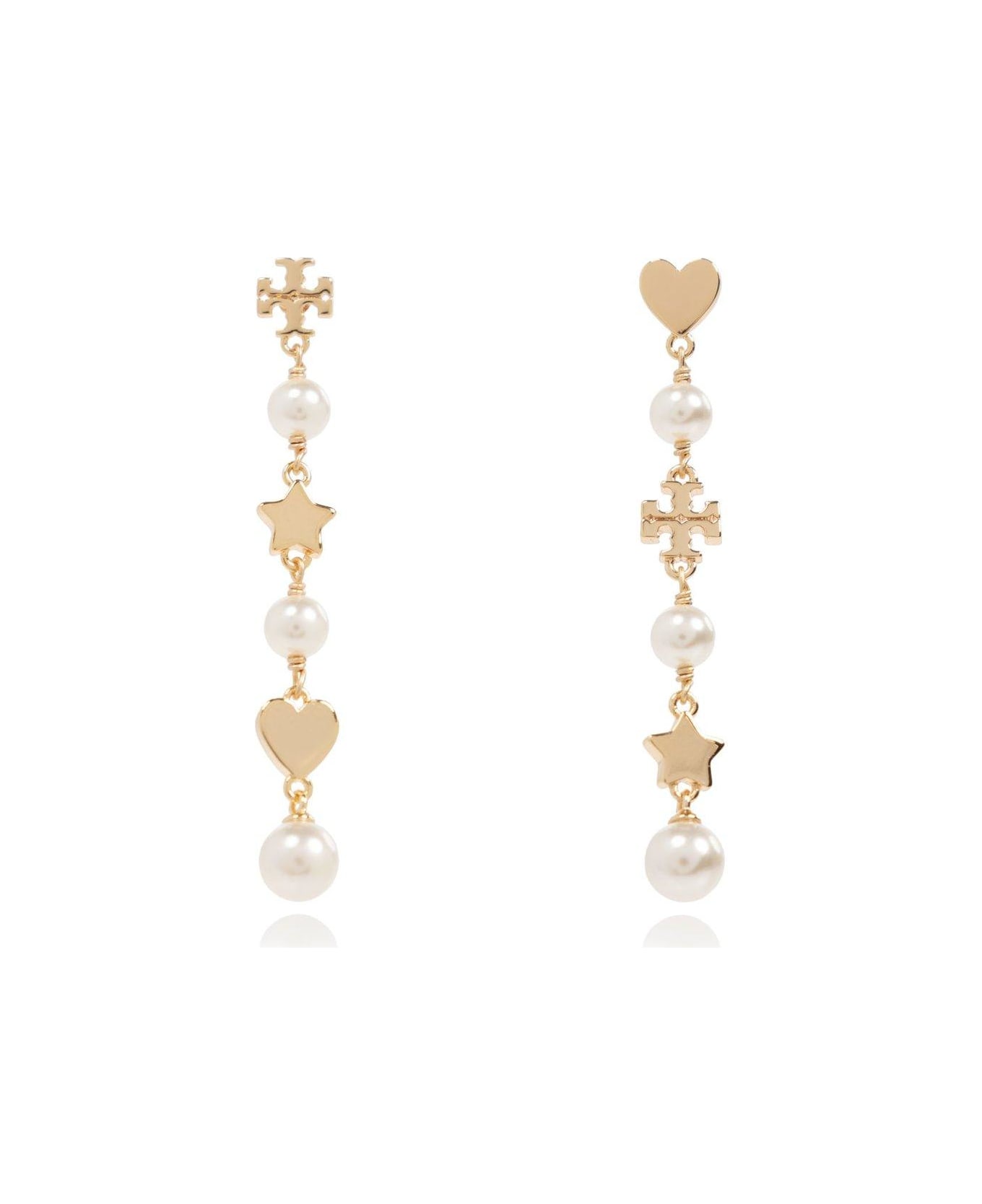 Tory Burch Kira Linear Pearl Earrings - Tory gold