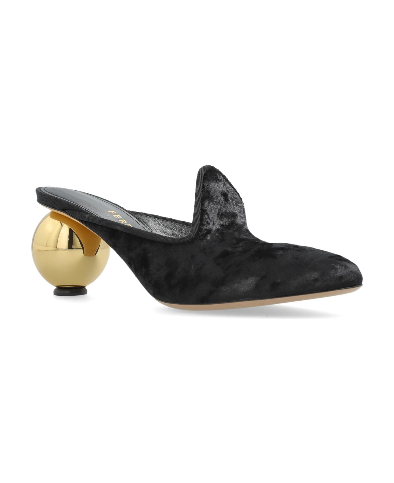 Ferragamo Heeled Mules 
tasha
 - Black