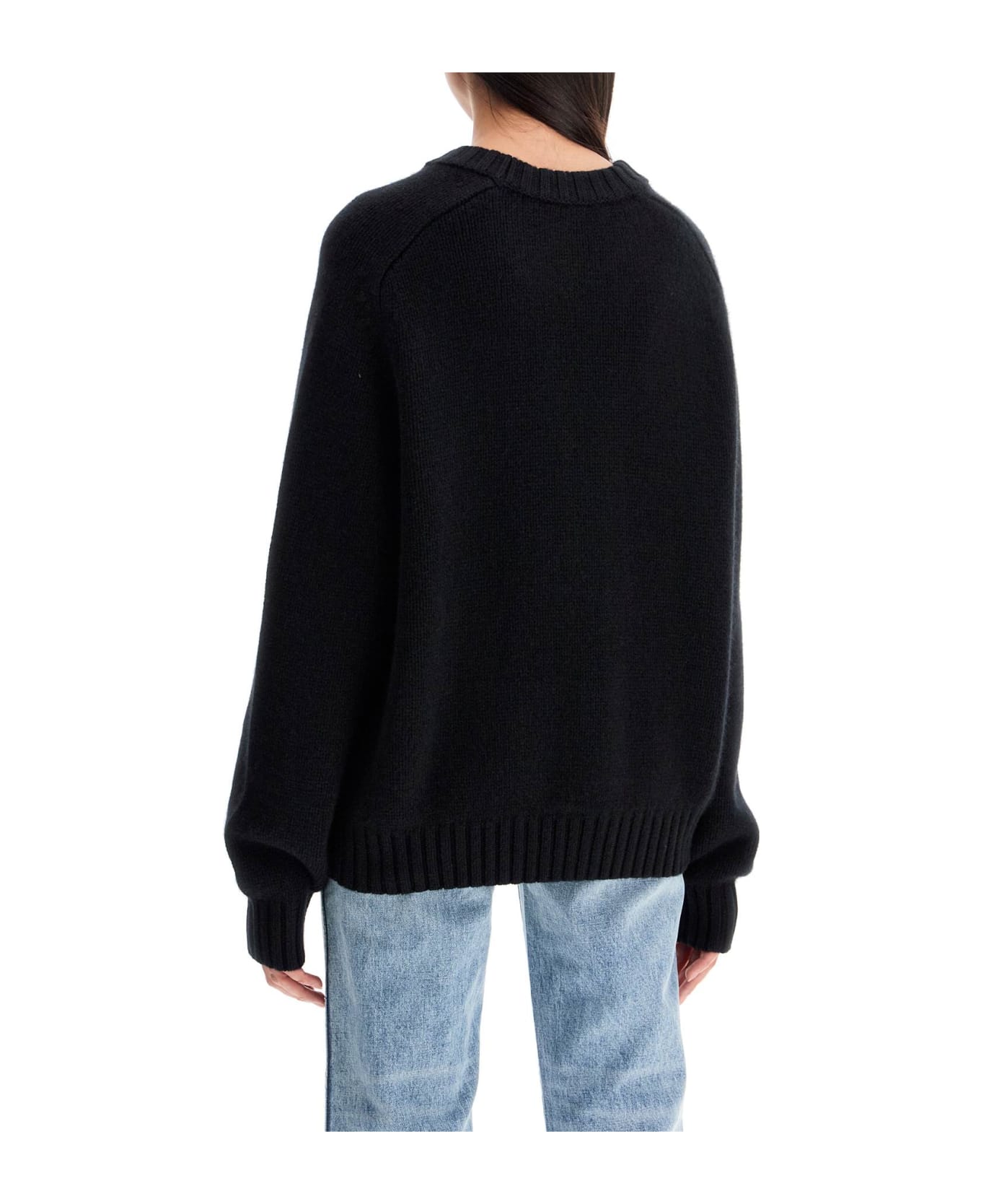 Khaite Long-sleeved Crewneck Jumper - BLACK (Black)