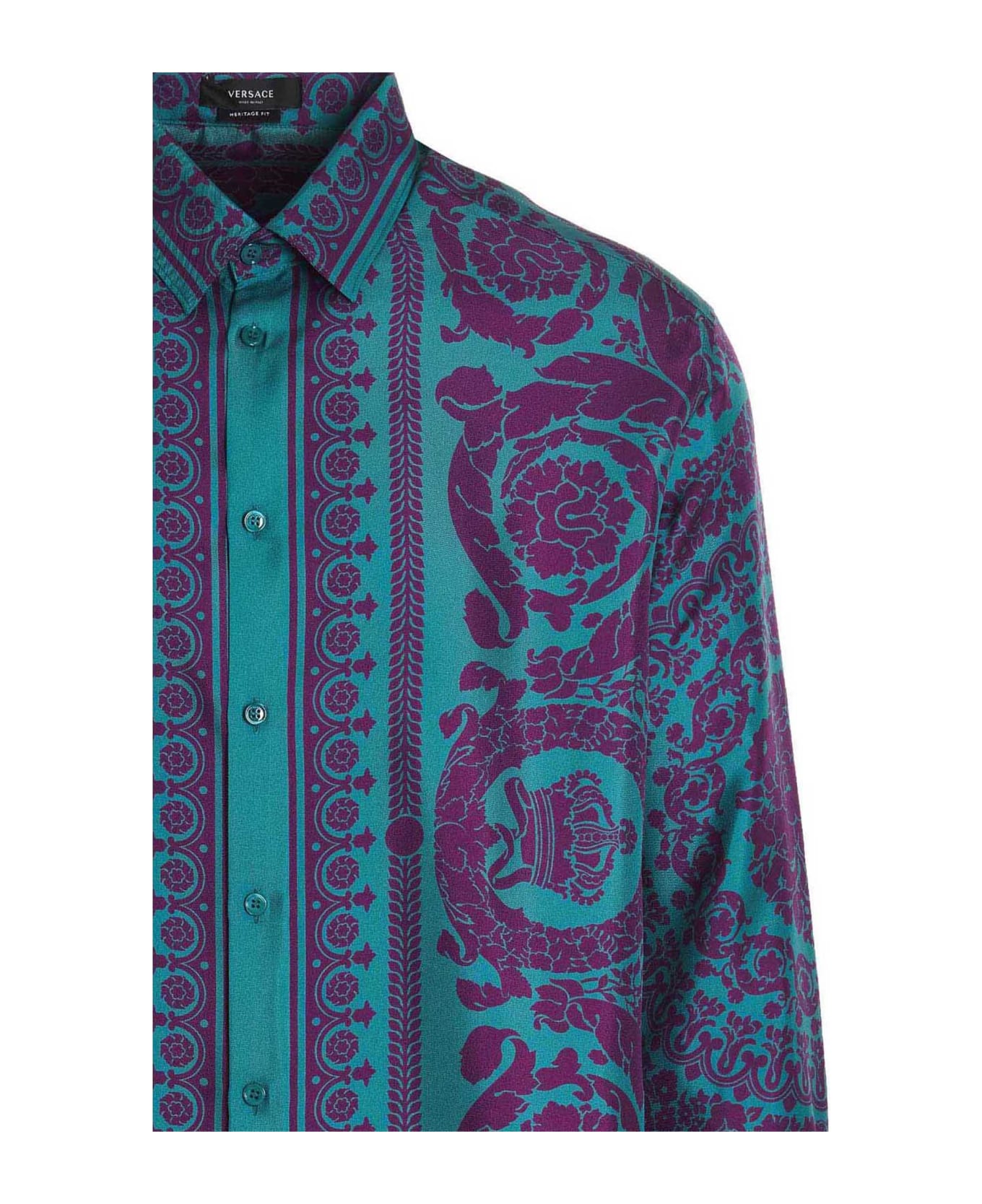 Versace 'barocco Silhouette  Shirt - Multicolor
