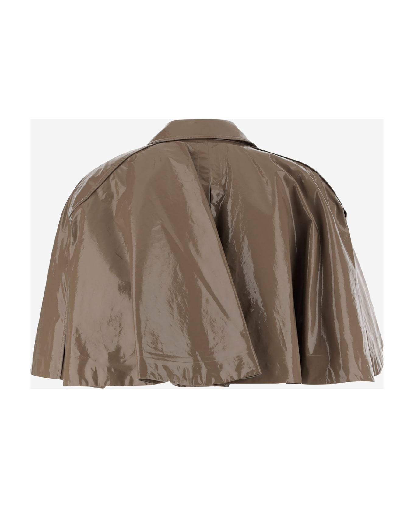 Chloé Lacquered Effect Cape - Brown