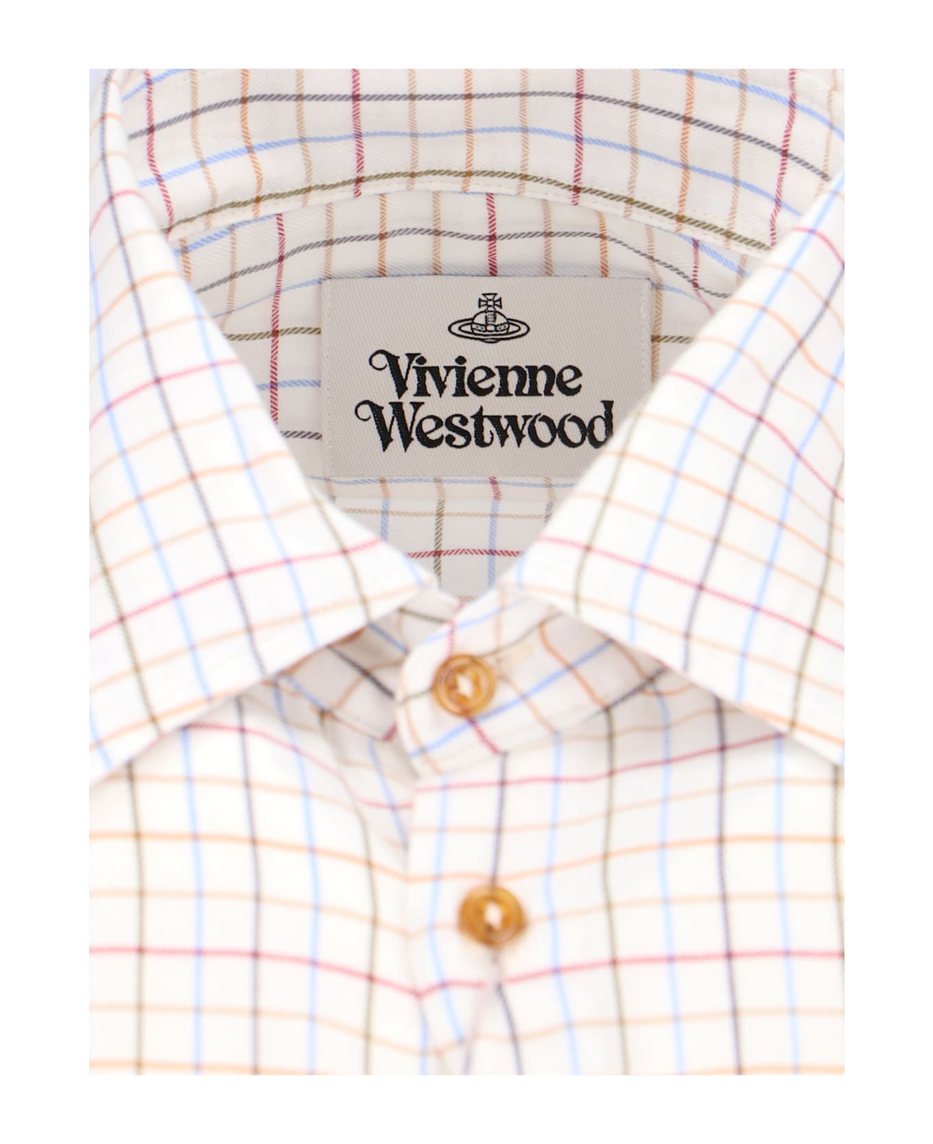 Vivienne Westwood 
ghost
 Check Shirt - Cream