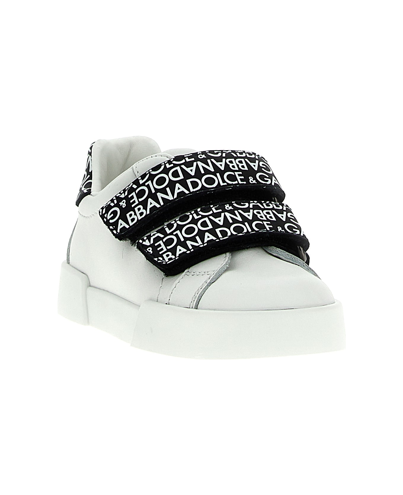 Dolce & Gabbana 'portofino' Sneakers - White/Black