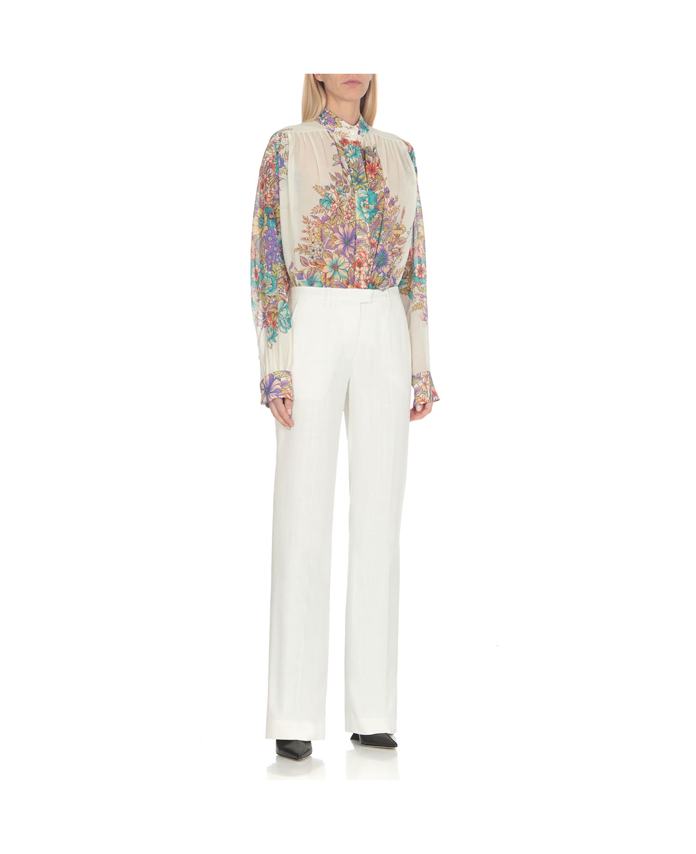 Etro Trousers Trousers - Ivory ボトムス