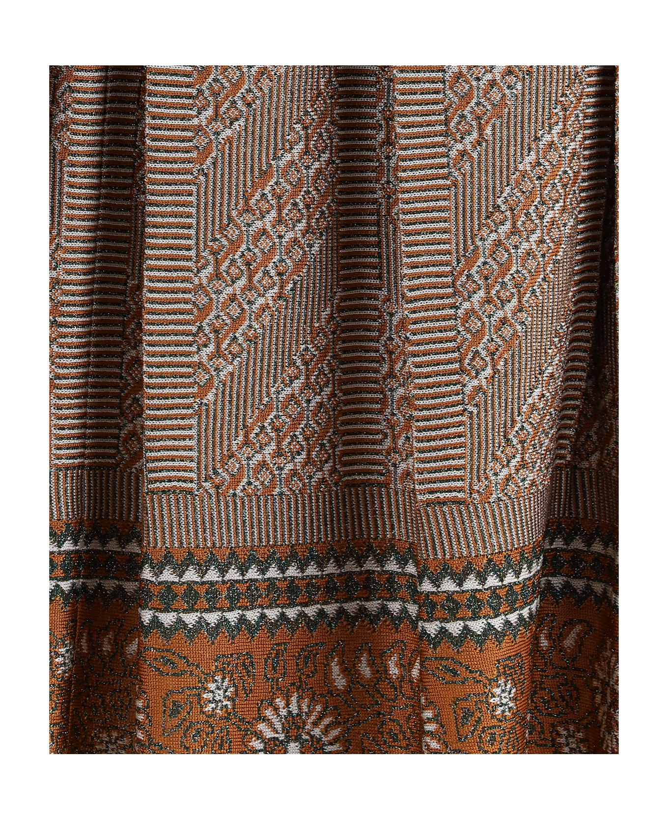 Valentino Knit Lurex Midi Skirt