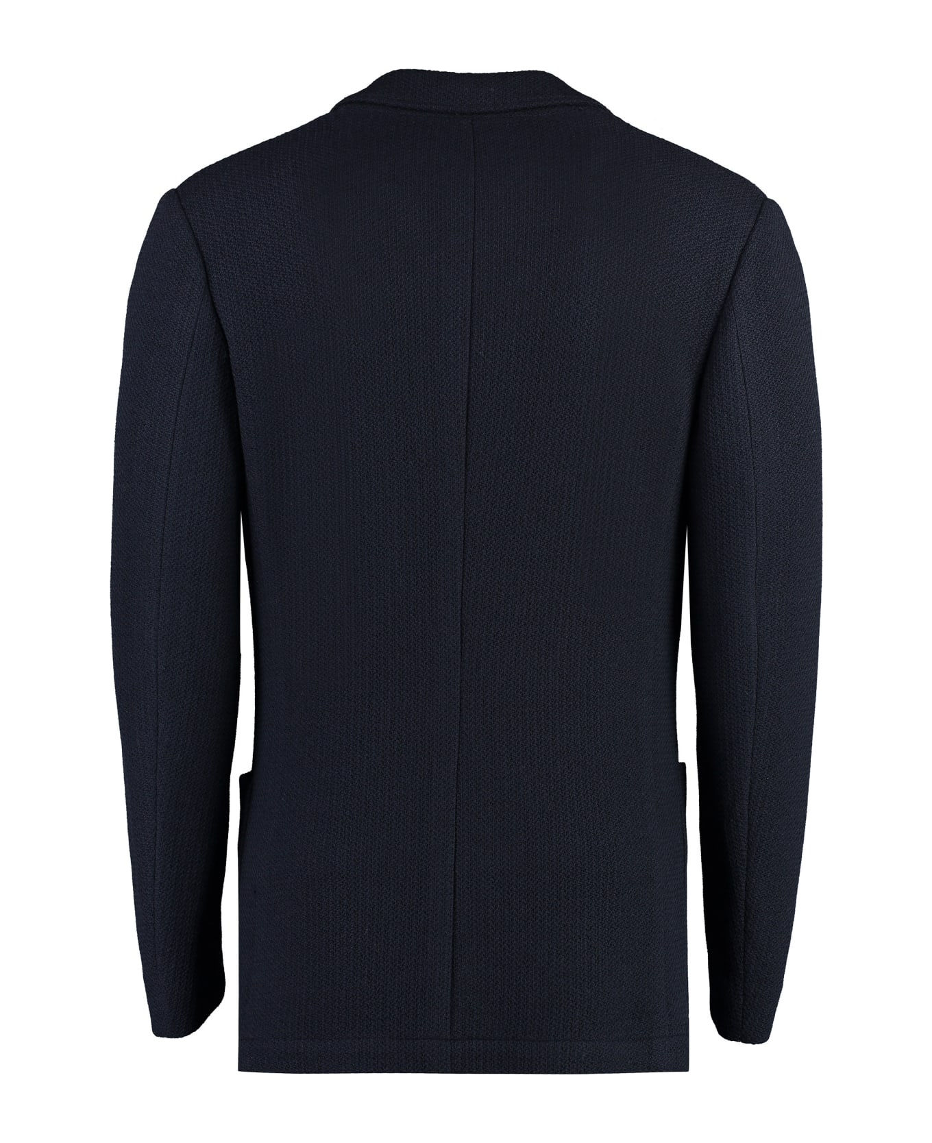 Canali Single-breasted Wool Jacket - blue