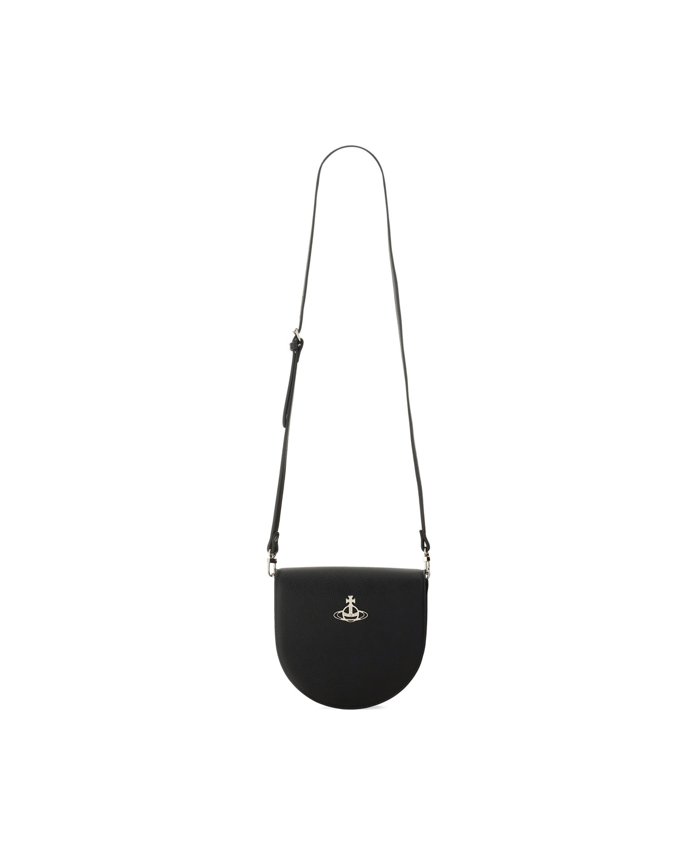 Vivienne Westwood Shoulder Bag "saddle" - BLACK