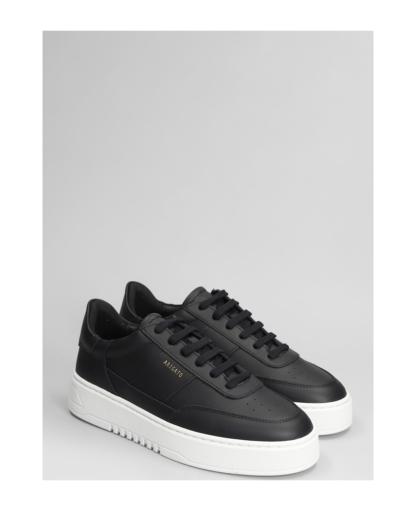 Axel Arigato Orbit Sneakers In Black Leather - black