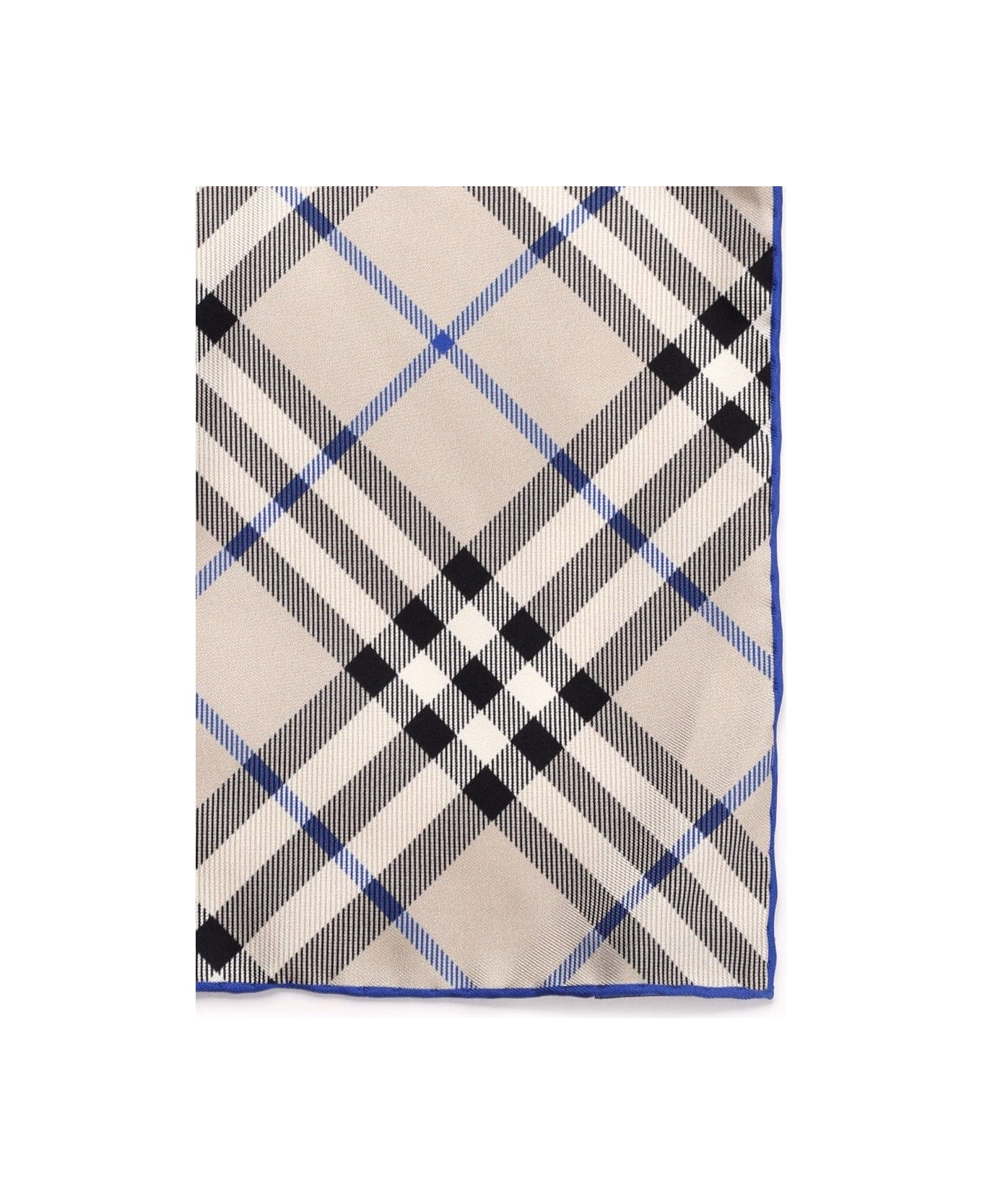 Burberry Check Silk Scarf - Beige