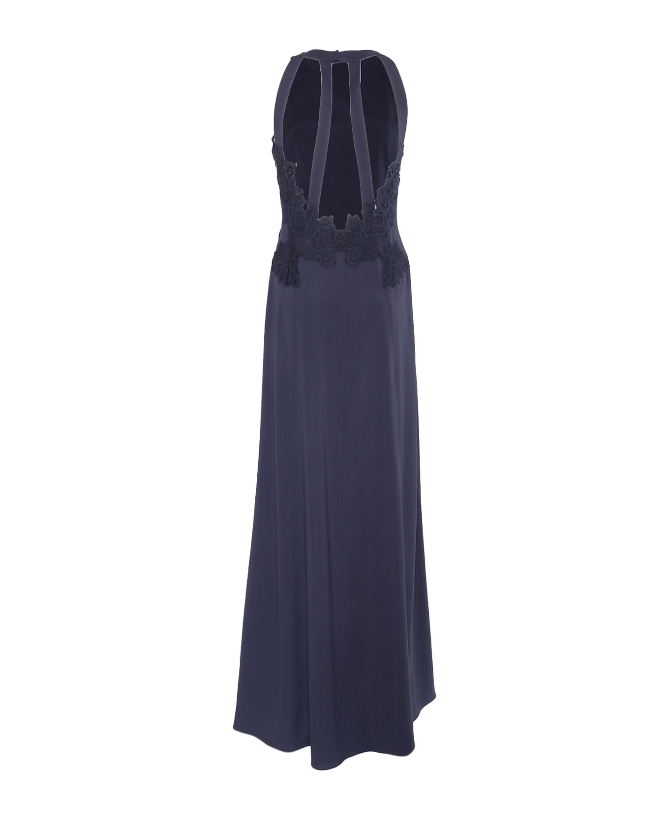 Alberta Ferretti Long Blue Dress - BLUE