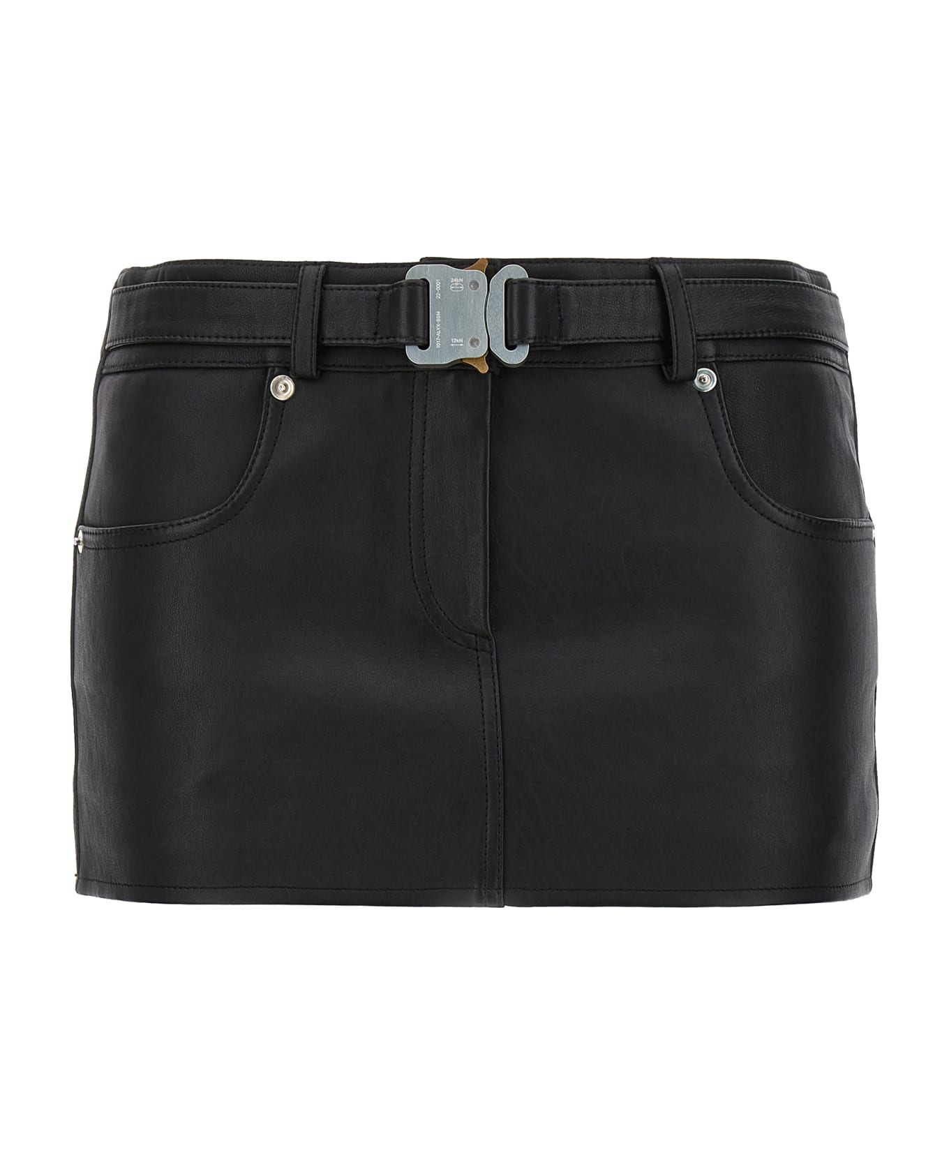 1017 ALYX 9SM 'leather Buckle Mini' Skirt - Black