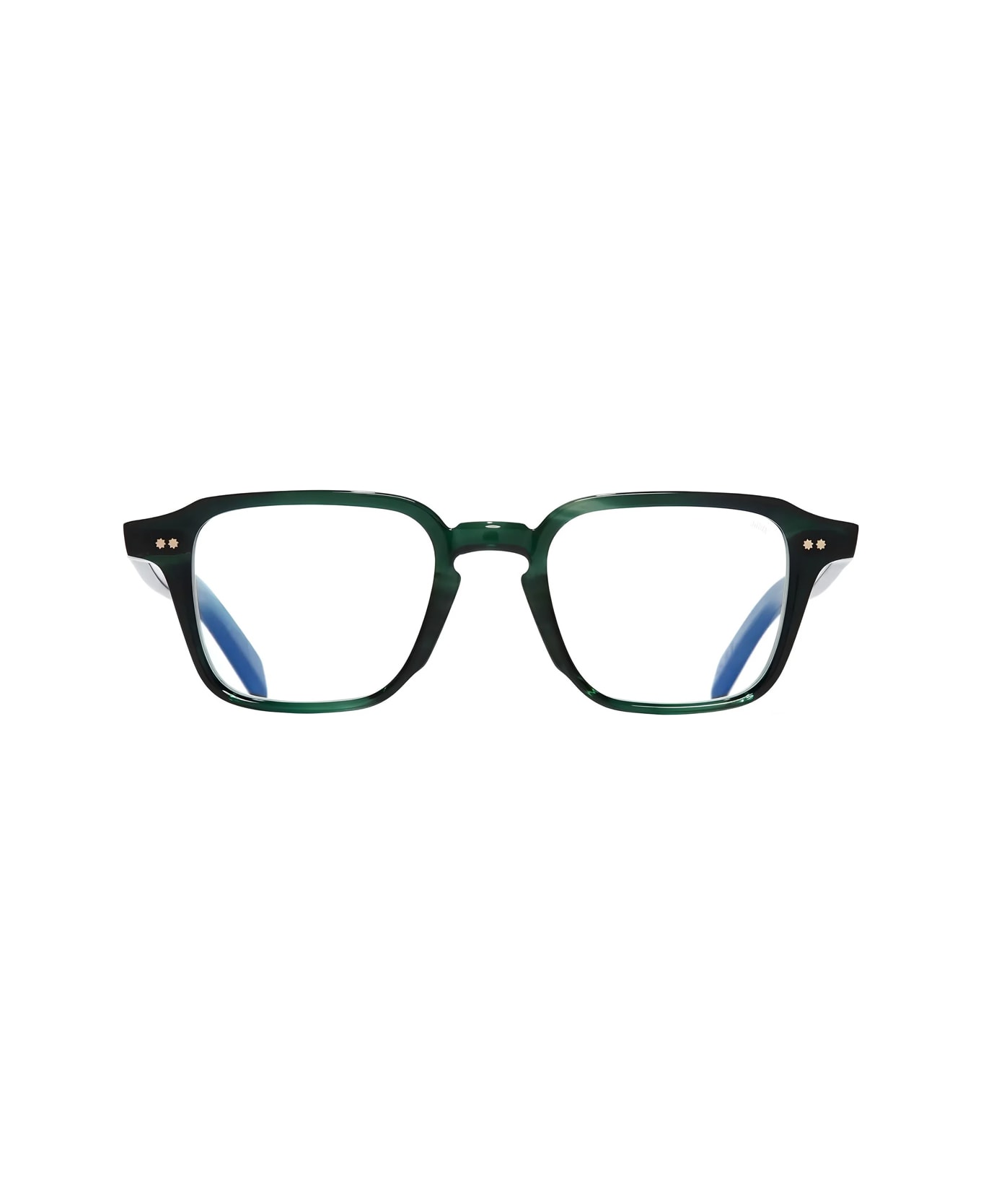 Cutler and Gross Gr07 03 Striped Dark Green Glasses - Verde