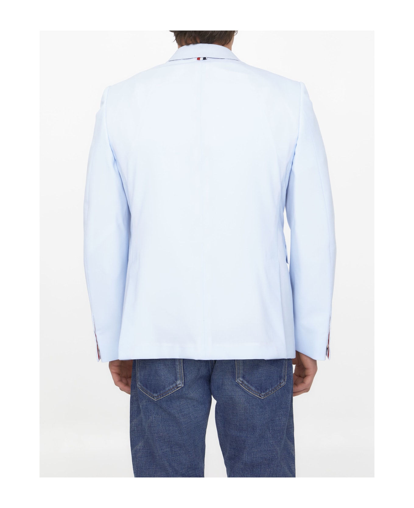Thom Browne Single-breasted Wool Jacket - LIGHT BLUE ブレザー