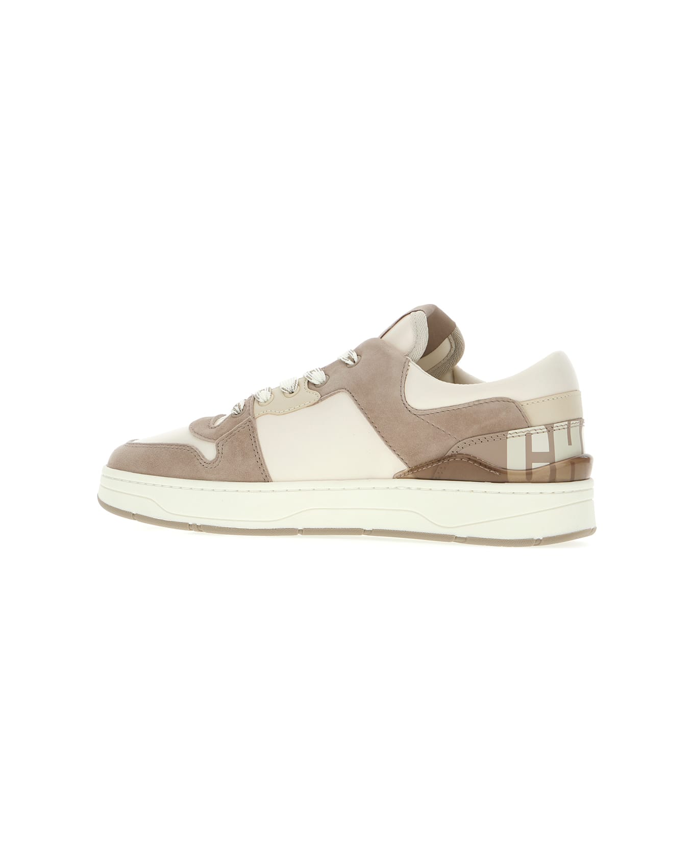 Jimmy Choo Multicolor Leather And Suede Florent/m Sneakers - XTAUPEMIX