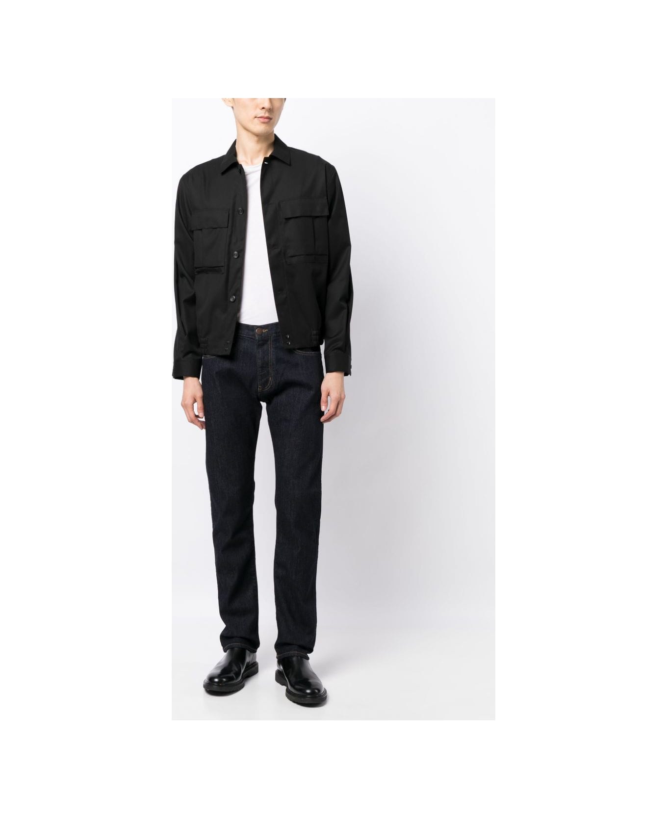 Emporio Armani Regular Fit Denim Jeans - Blue