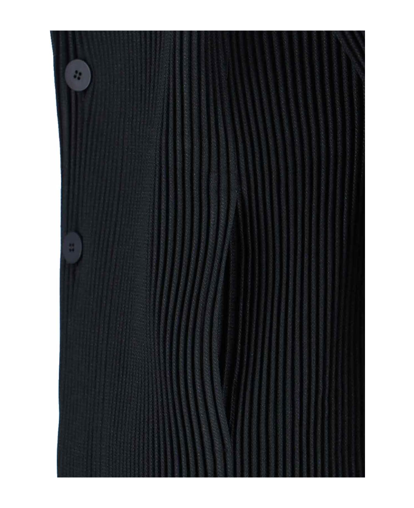 Homme Plissé Issey Miyake Single-breasted Blazer - Black  