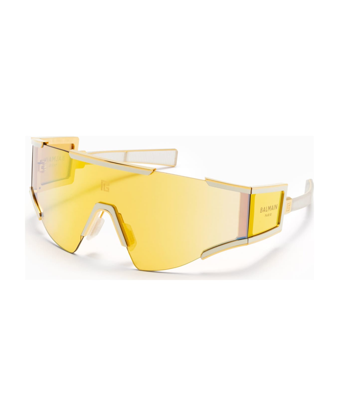 Balmain Fleche - Gold / Bone Sunglasses - Gold/White サングラス