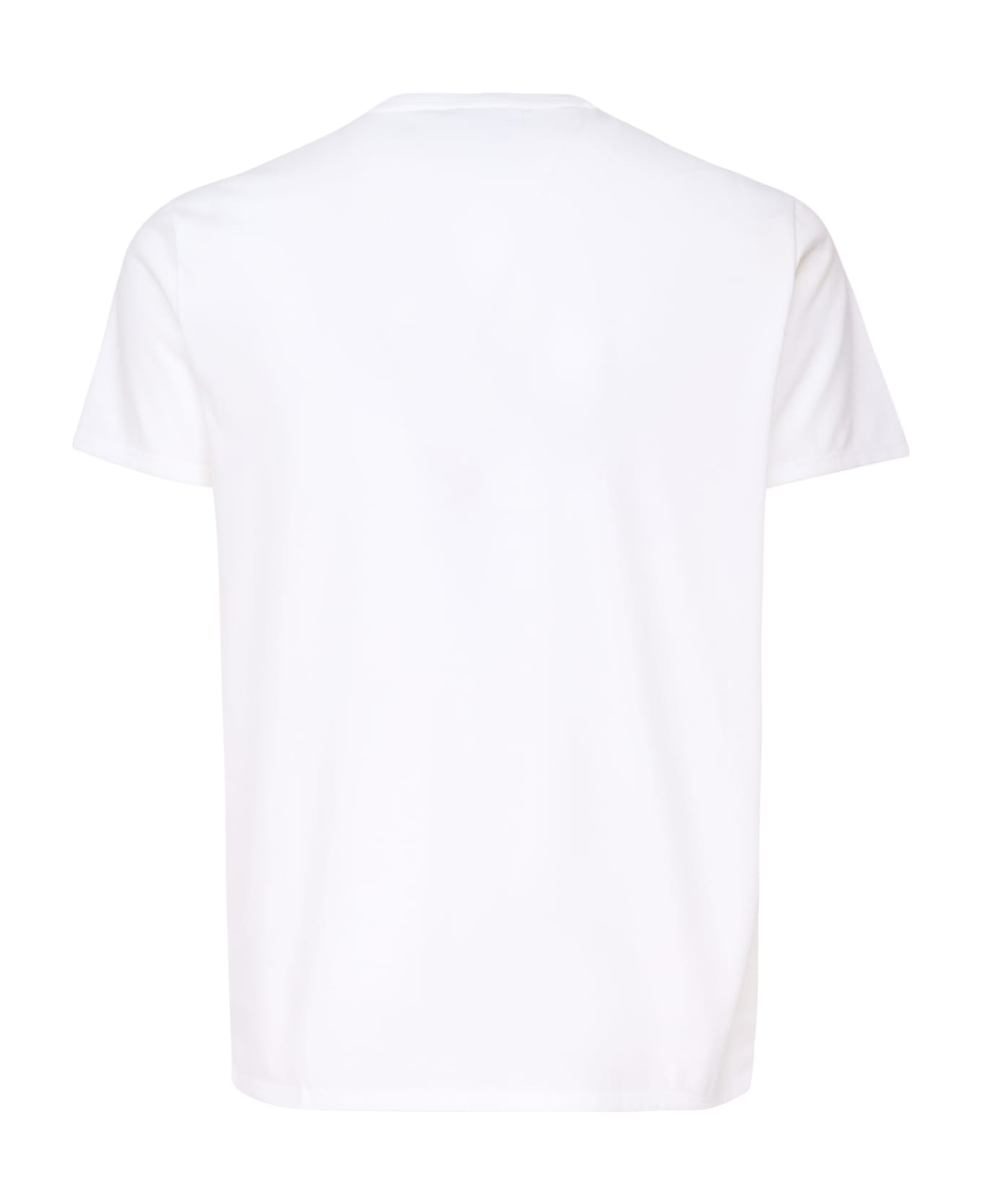 Lacoste Logo Patch Jersey T-shirt - White