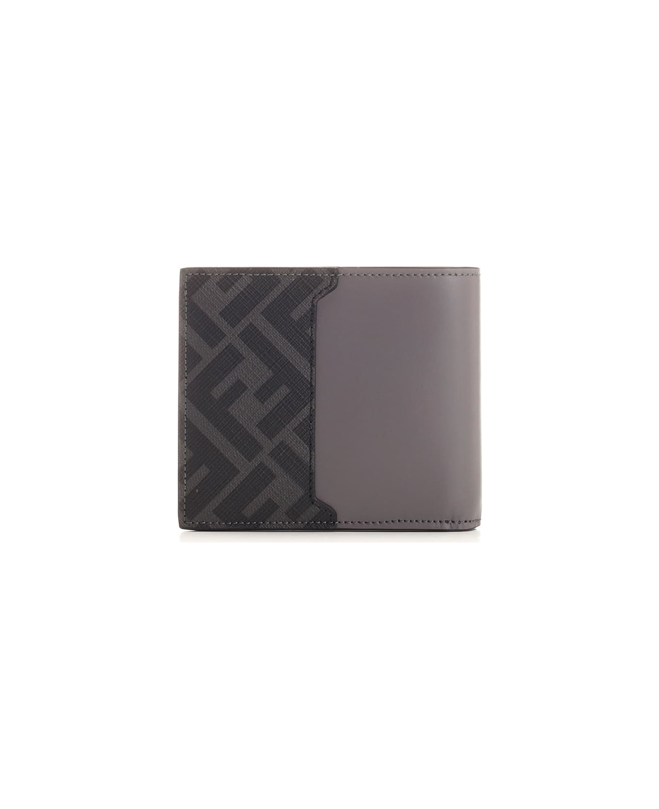 Fendi Bifold Ff Wallet - Grey