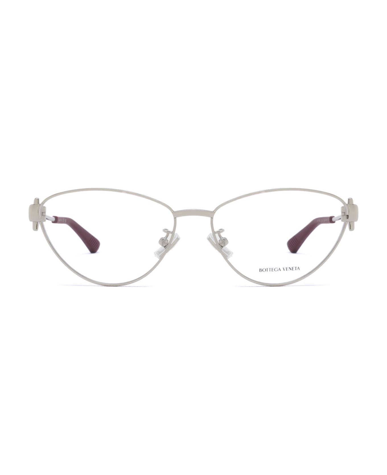 Bottega Veneta Eyewear Bv1188o Silver Glasses - Silver