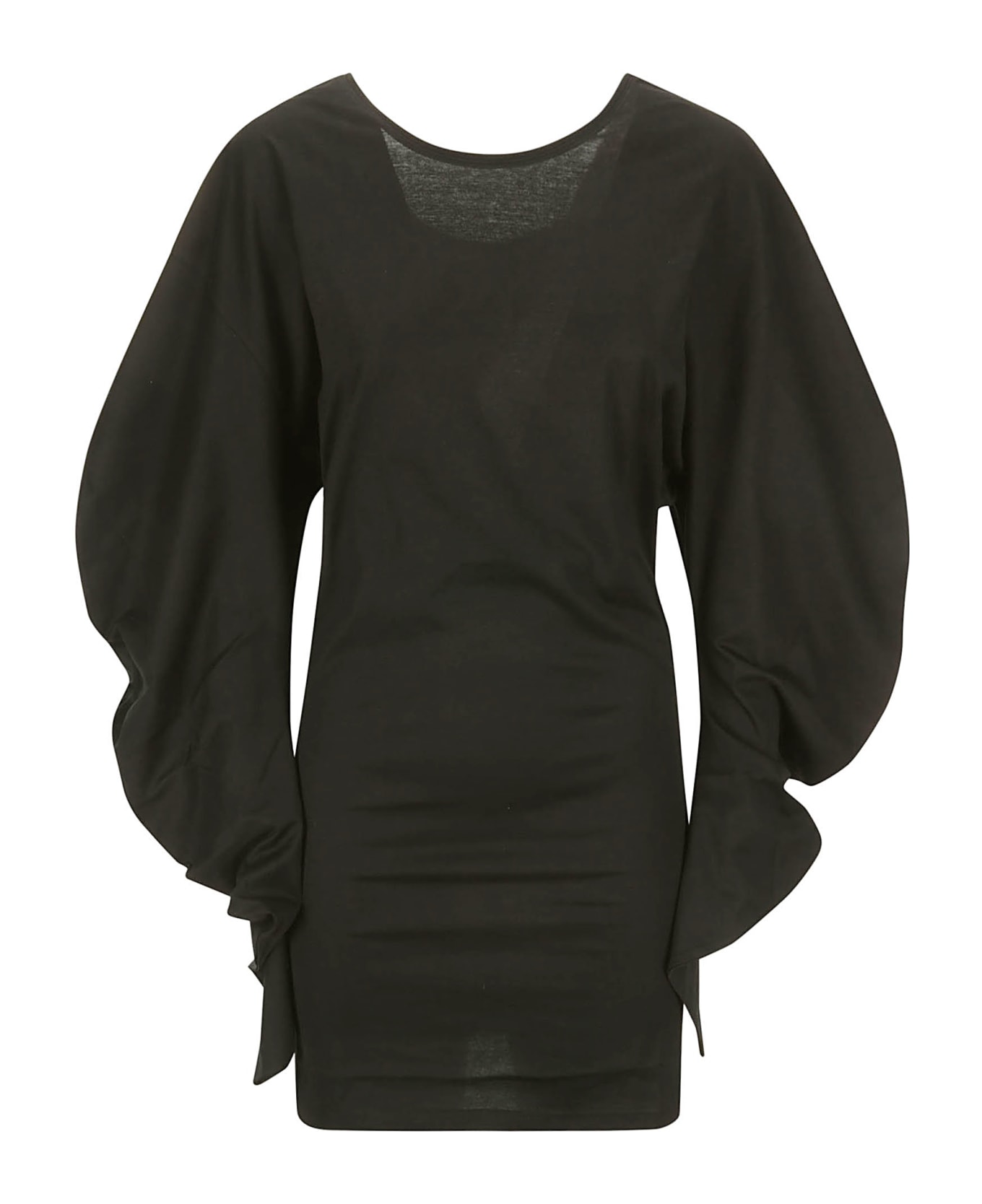 Setchu Maru Jersey Dress - BLACK