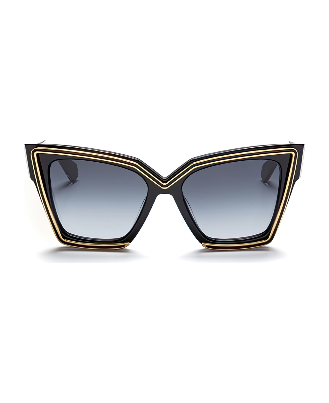 Valentino Eyewear V-grace - Black / Gold Sunglasses - Black サングラス