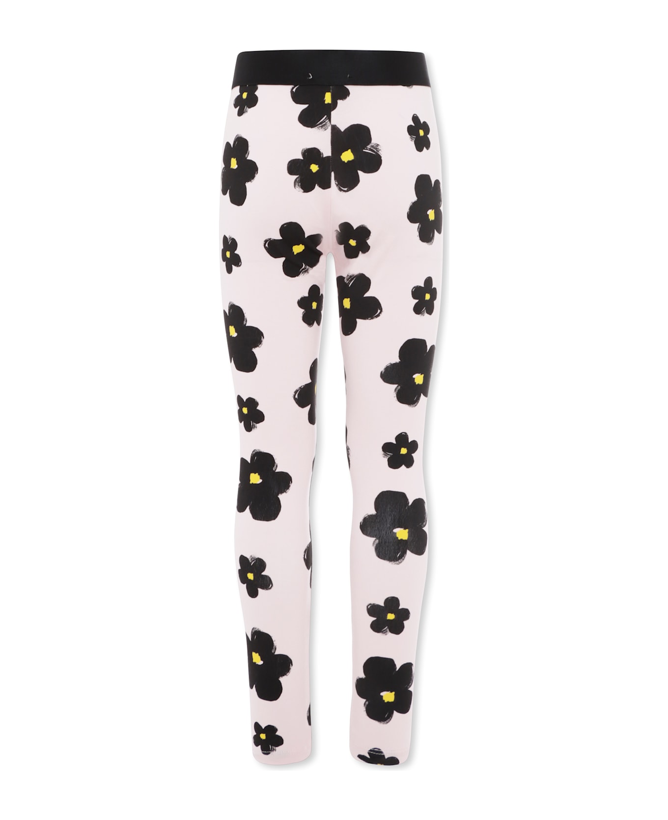 Marc Jacobs Pink Leggings For Girl With Flower - Pink