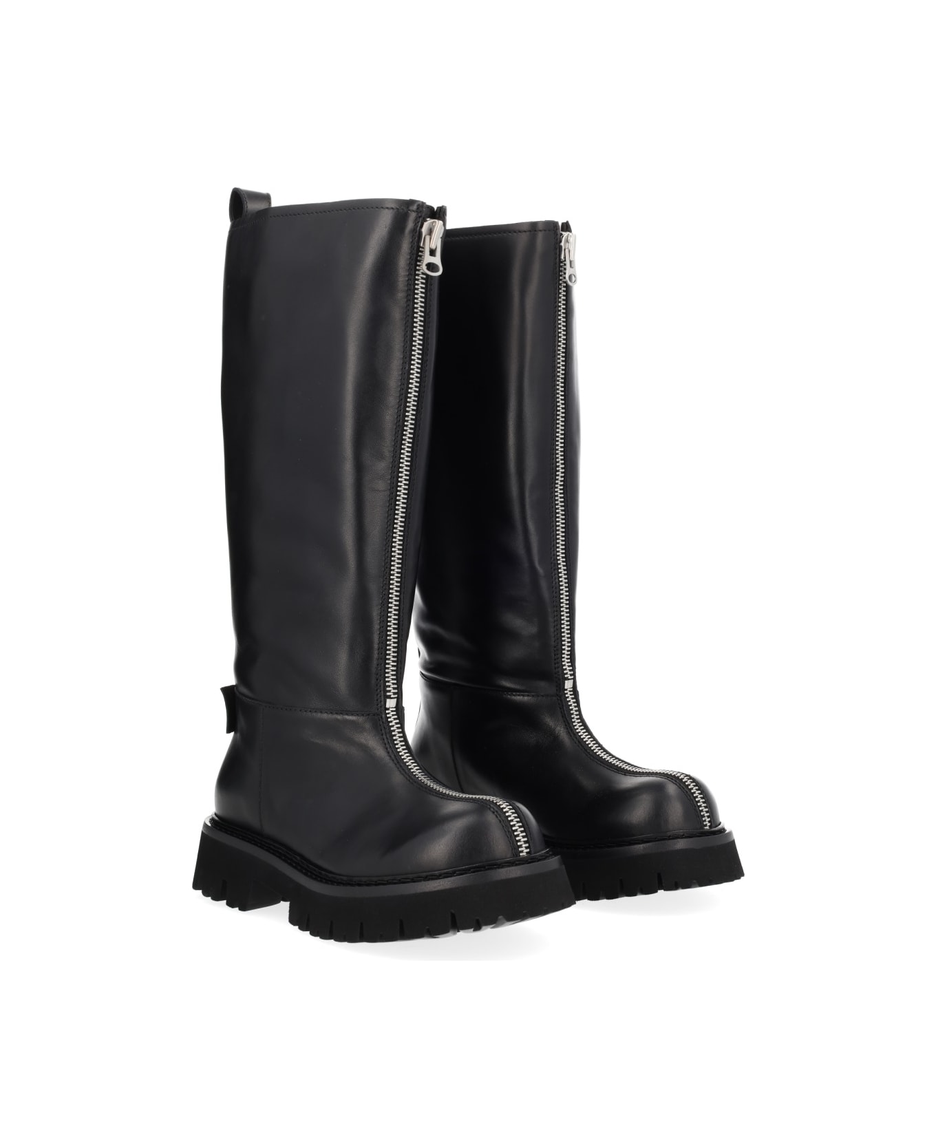Moschino Boot "zipper" - BLACK